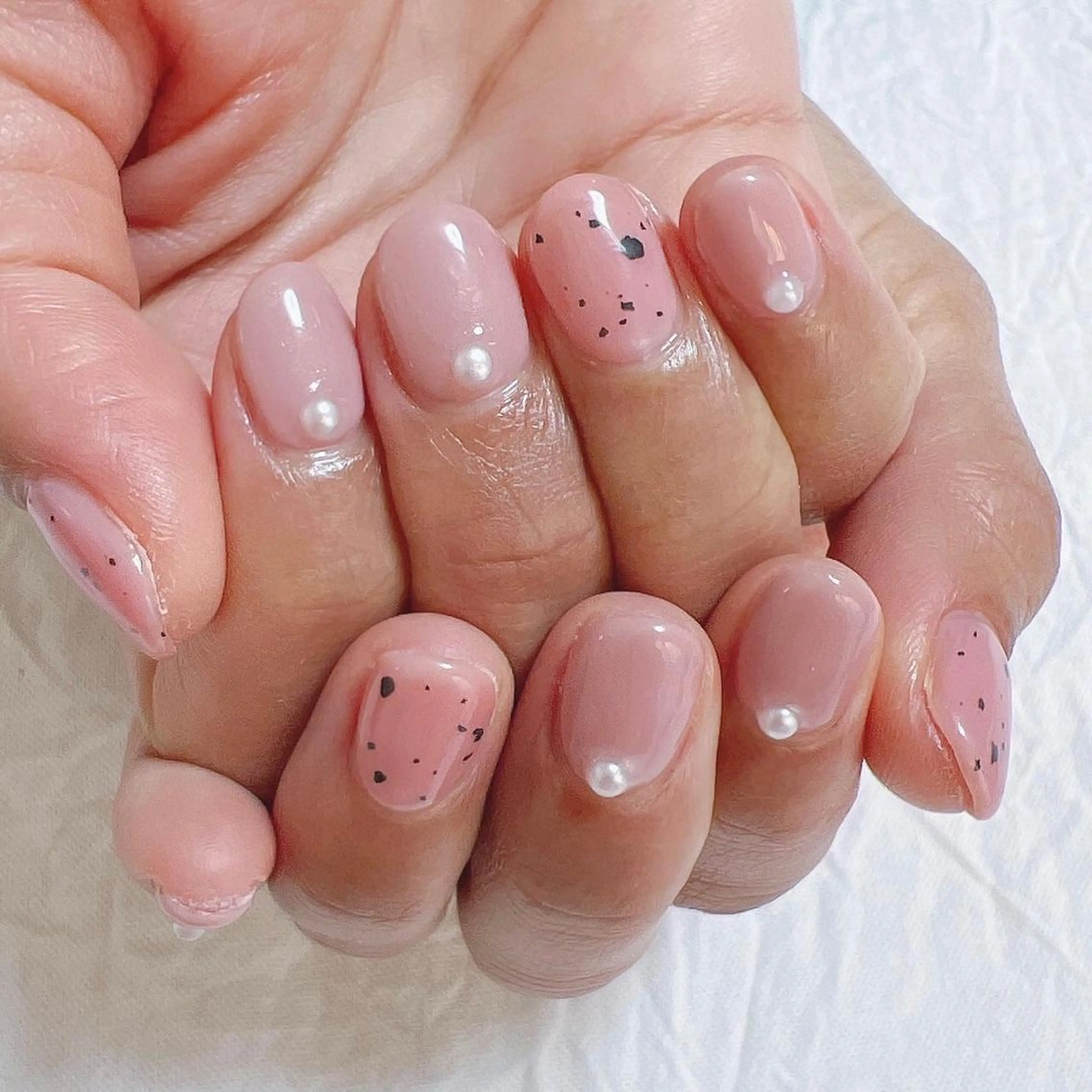 ネイル ピンク ハンドネイル peaberry nailのネイルデザイン