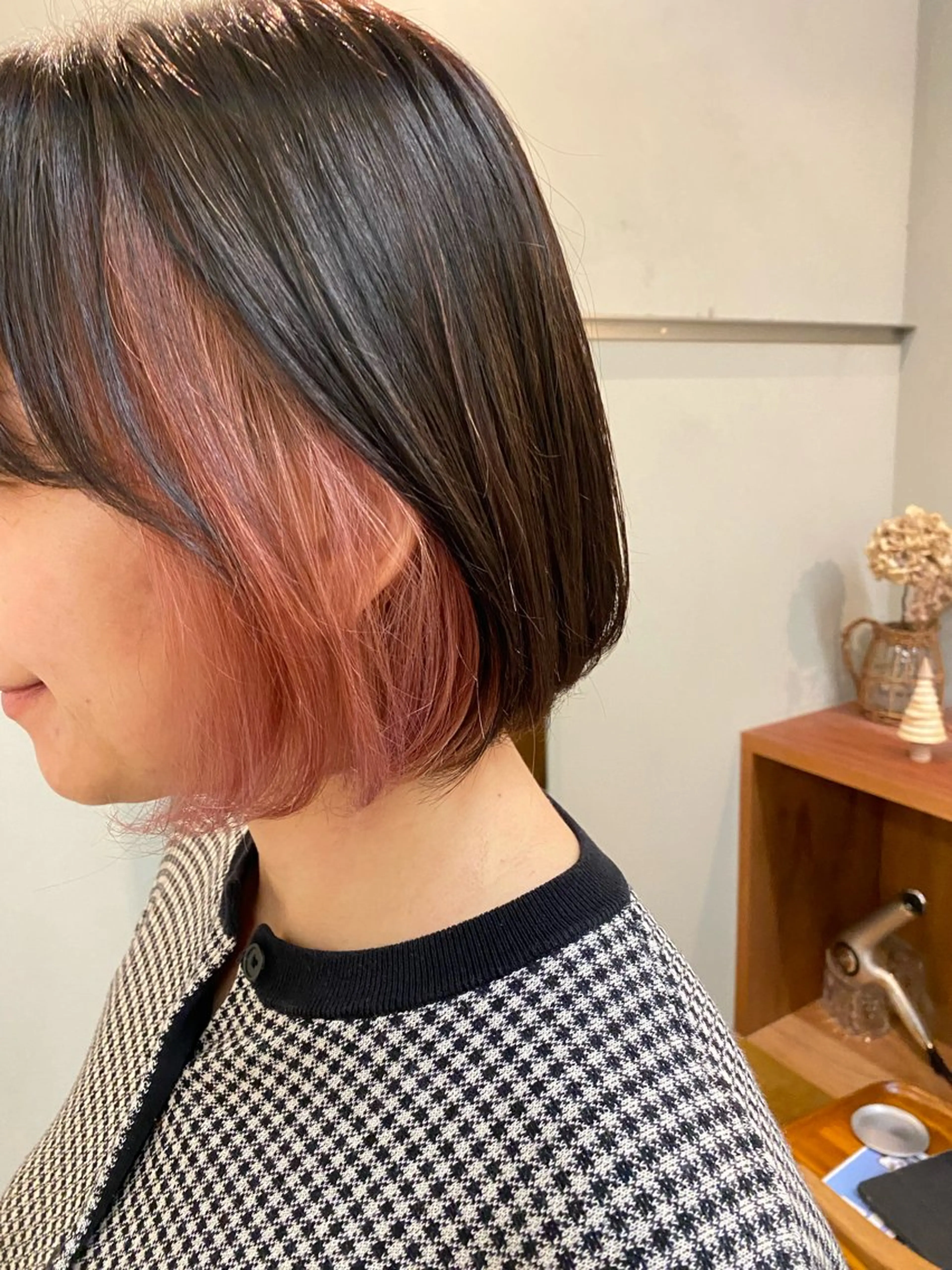 ショート ヘアカラー トリートメント NIKO/名古屋/ 伏見/花屋併設のヘアスタイル