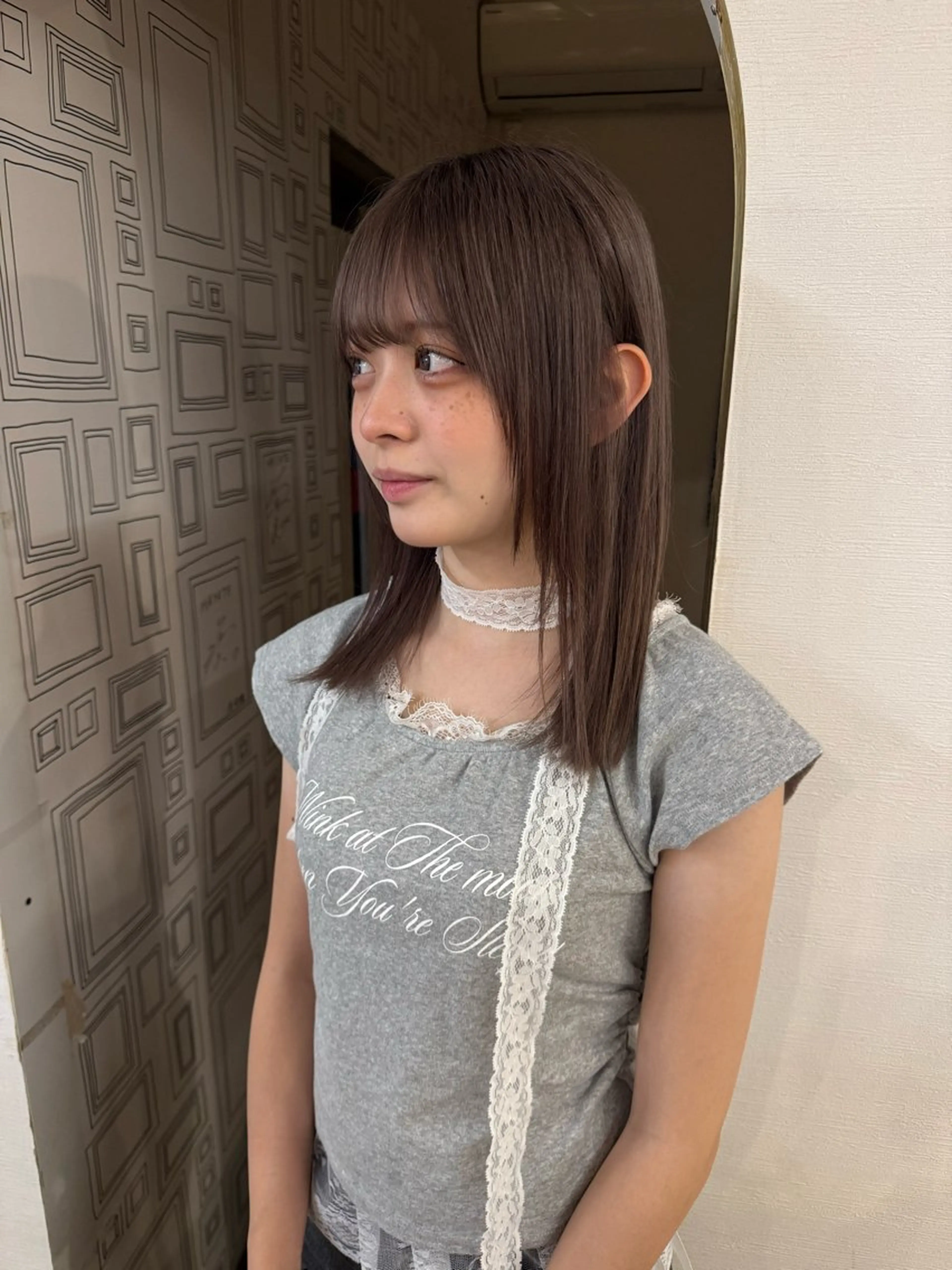 セミロング カラー ヘアカラー トリートメント ブリーチ艶カラー KAORI🌼のヘアスタイル