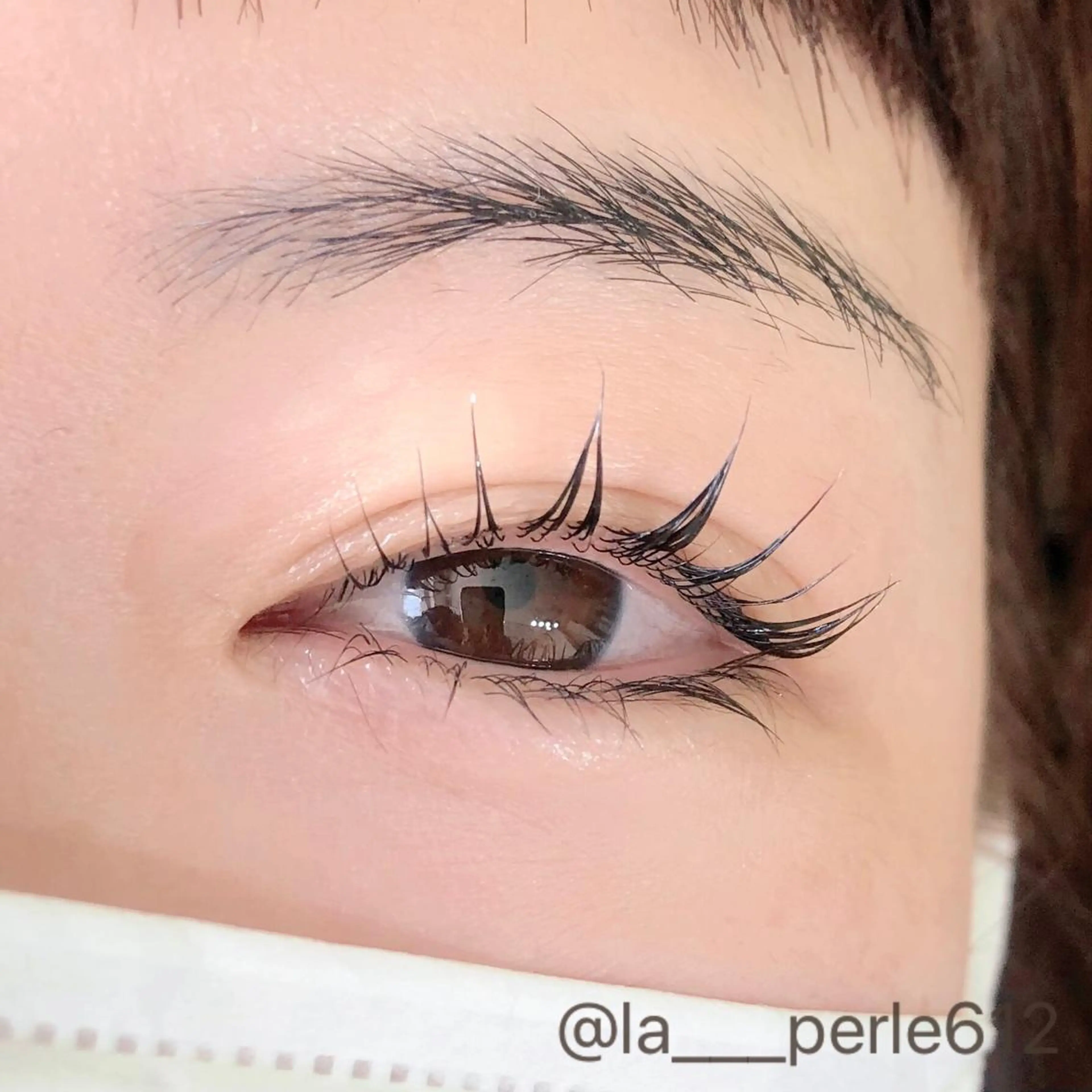 マツエク・マツパ パリジェンヌラッシュリフト まつげパーマ 一重×まつ毛パーマ マツパ LA PERLE所属・LA PERLEのマツエク・マツパデザイン