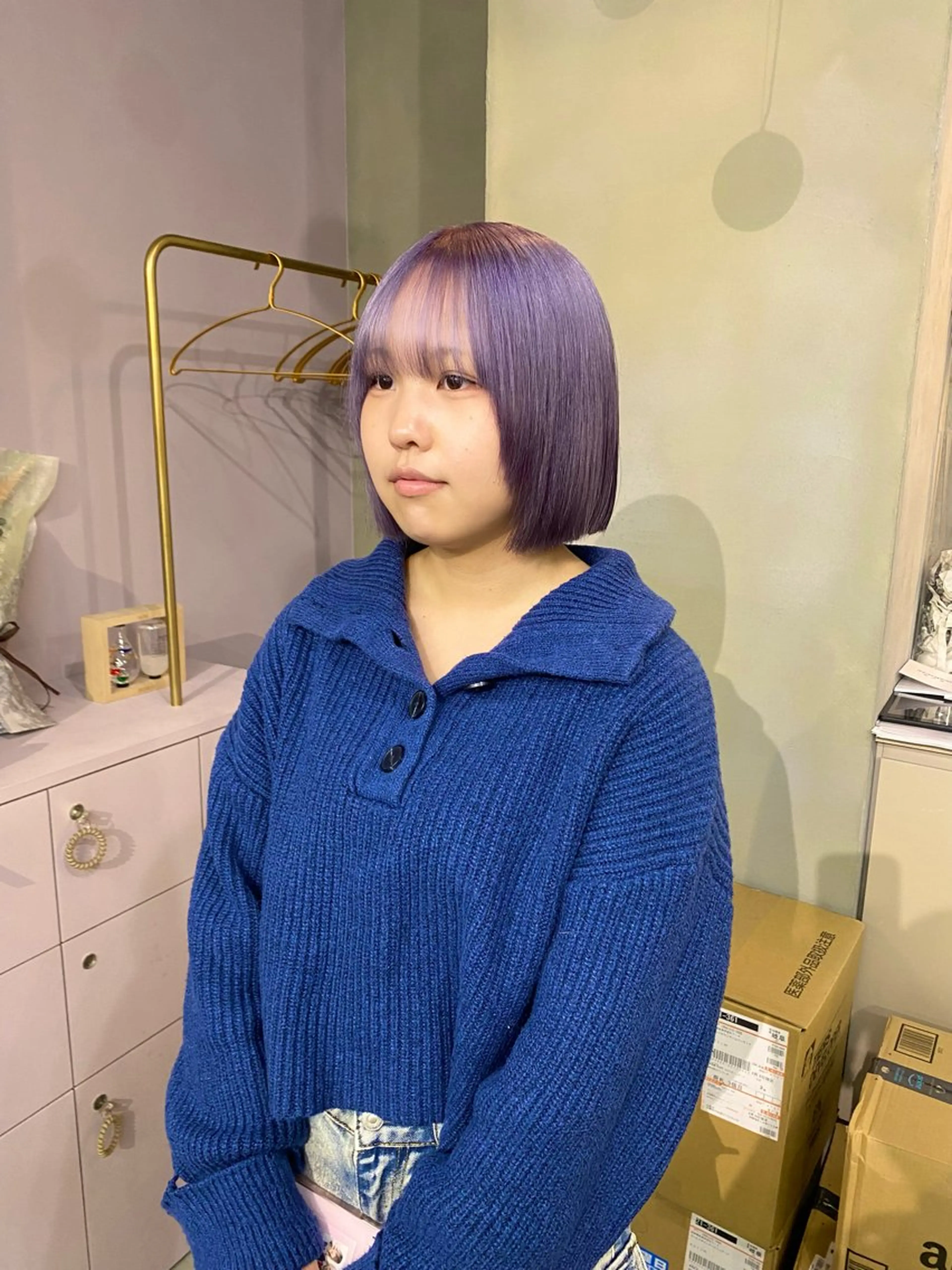 ショート カラー ヘアカラー qulim所属・前橋 姫奈のヘアスタイル