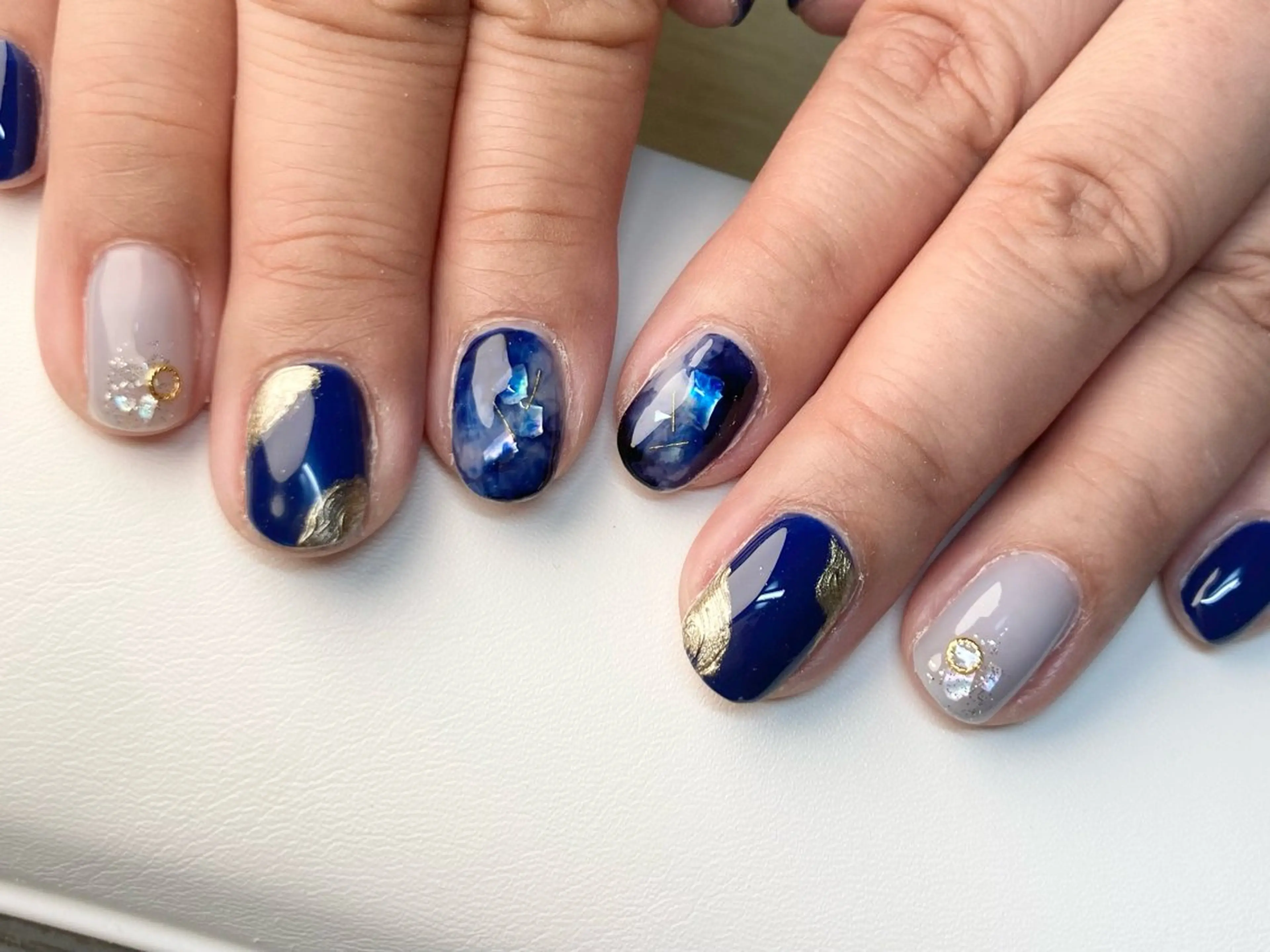 ネイル ネイビー nail  salon pista所属・Ｋ． Michiのネイルデザイン