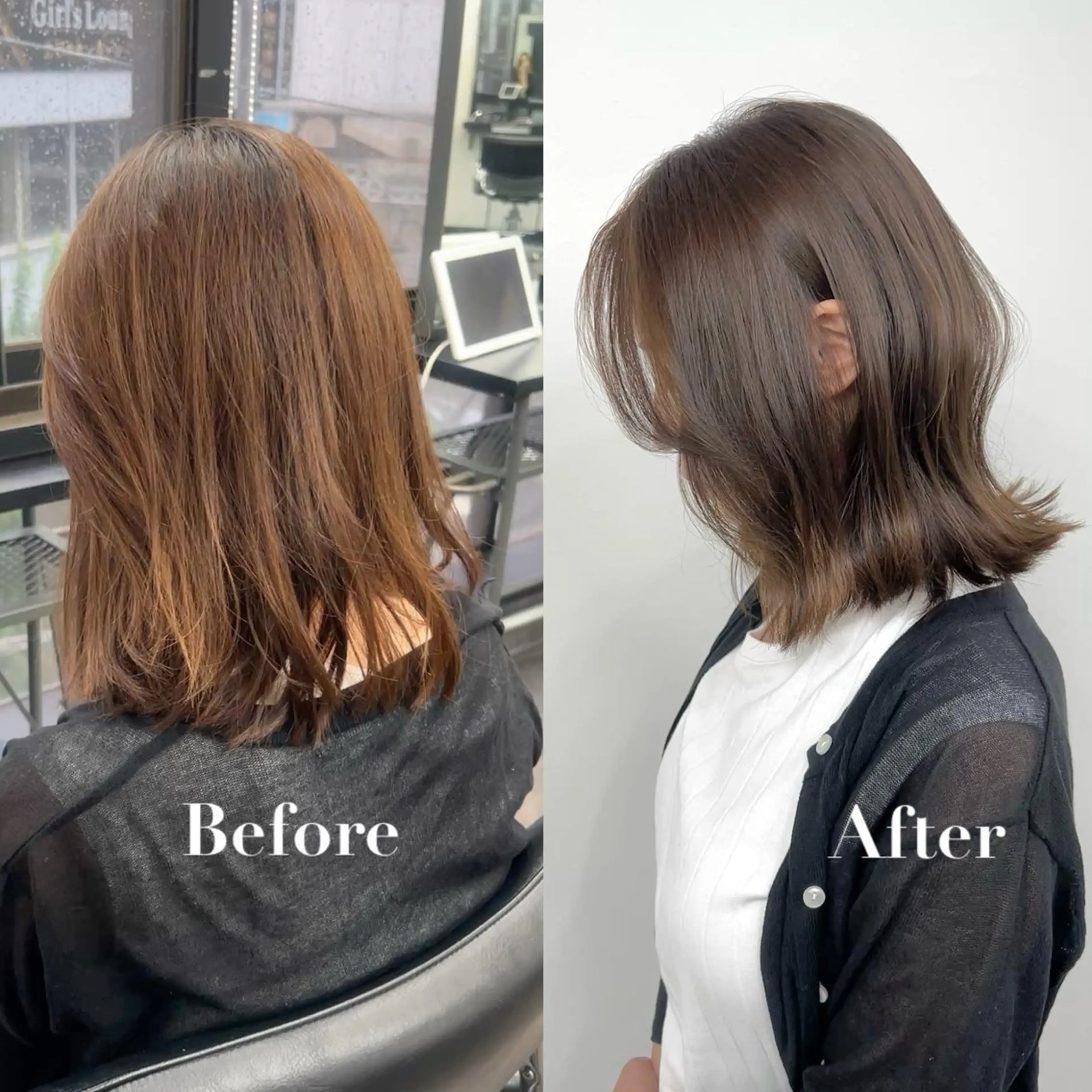 ロング カラー アッシュ ベージュカラー 透明感カラー イルミナカラー カット ヘアカラー レイヤーカット🎗️ AIKAのヘアスタイル