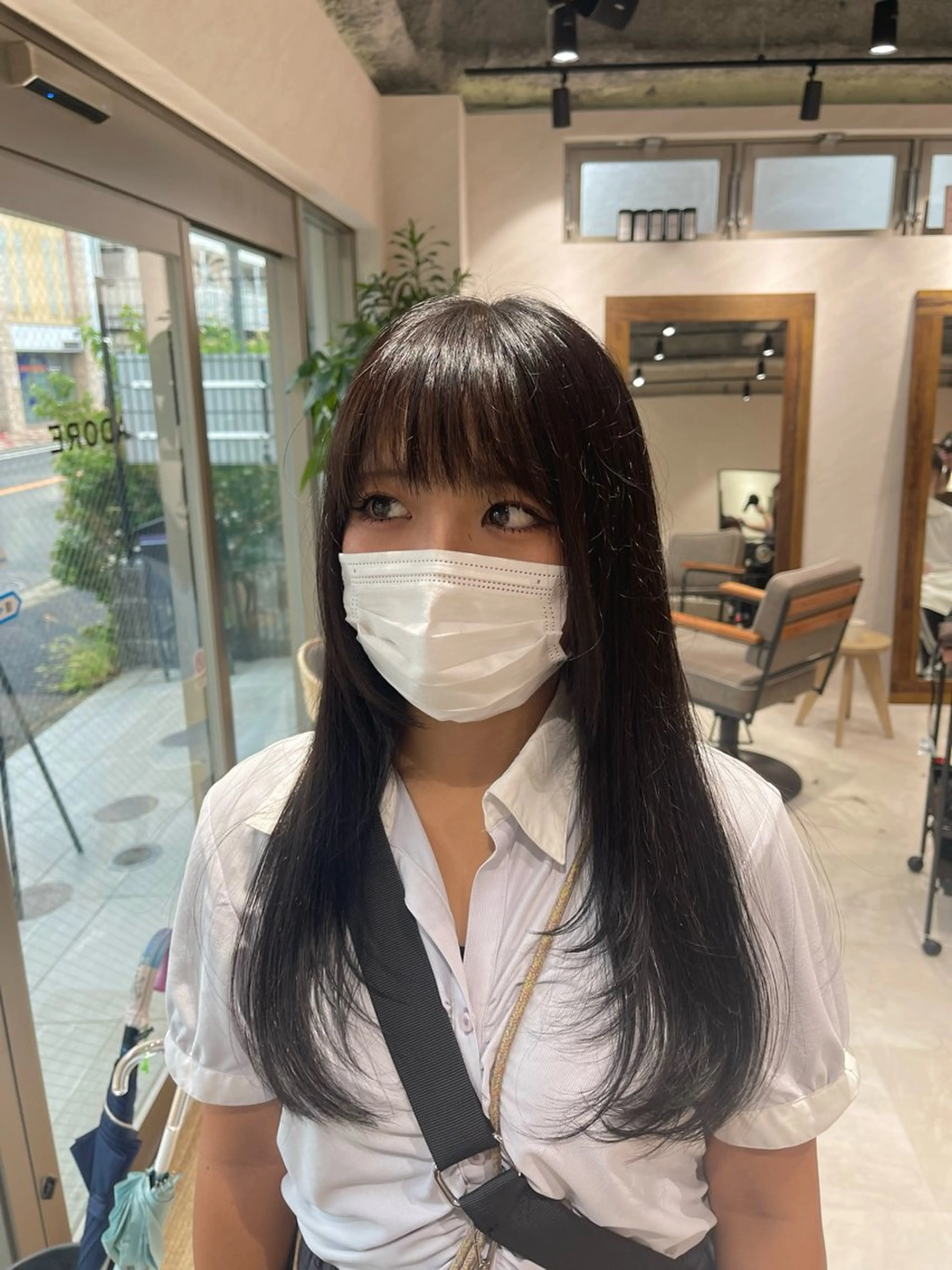 セミロング カラー 顔まわりレイヤー 顔周りカット レイヤーカット カット ヘアカラー トリートメント 🩵ボブ/レイヤー /髪質改善🩵のヘアスタイル