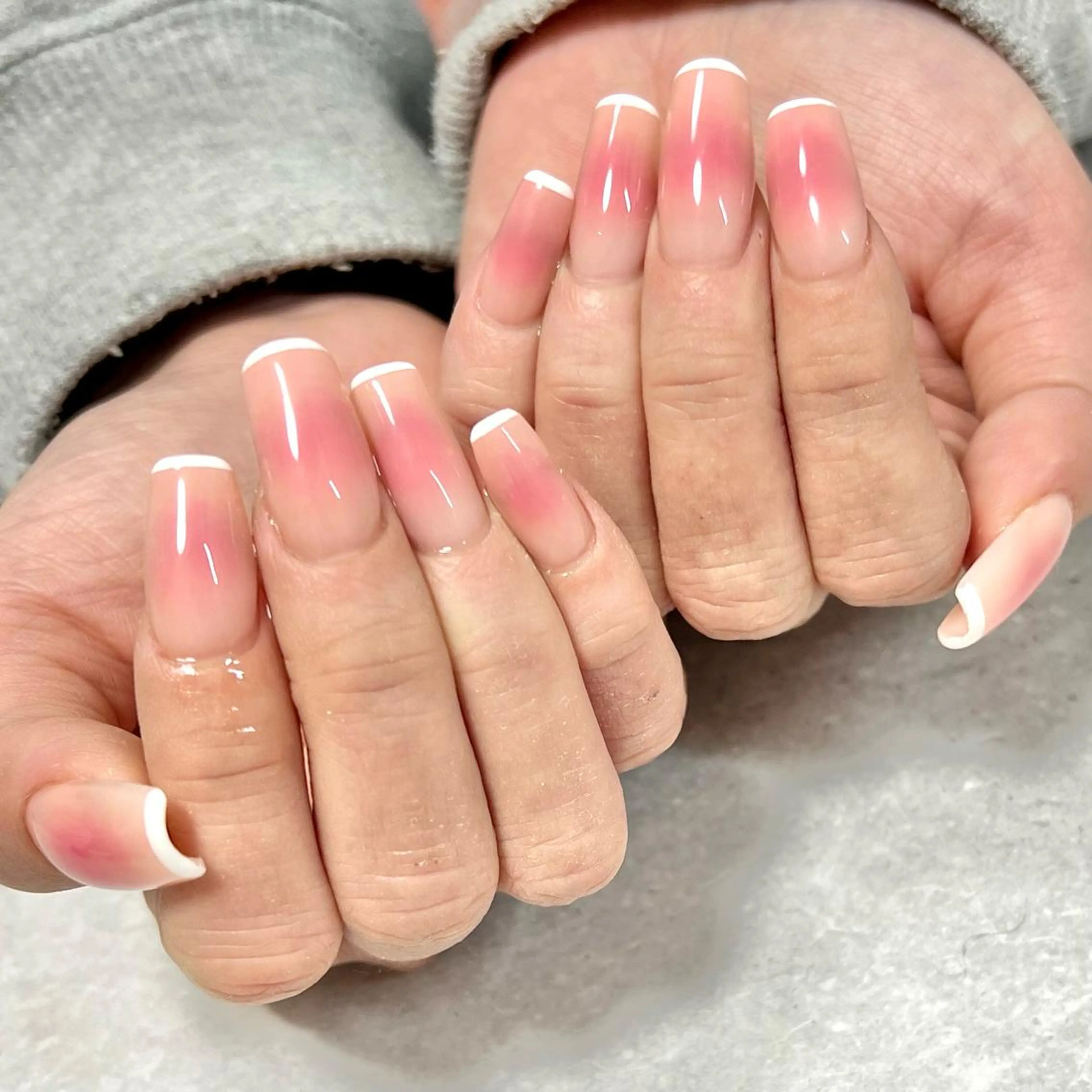 ネイル 長さ出し フレンチネイル ステラ marikominoのネイルデザイン