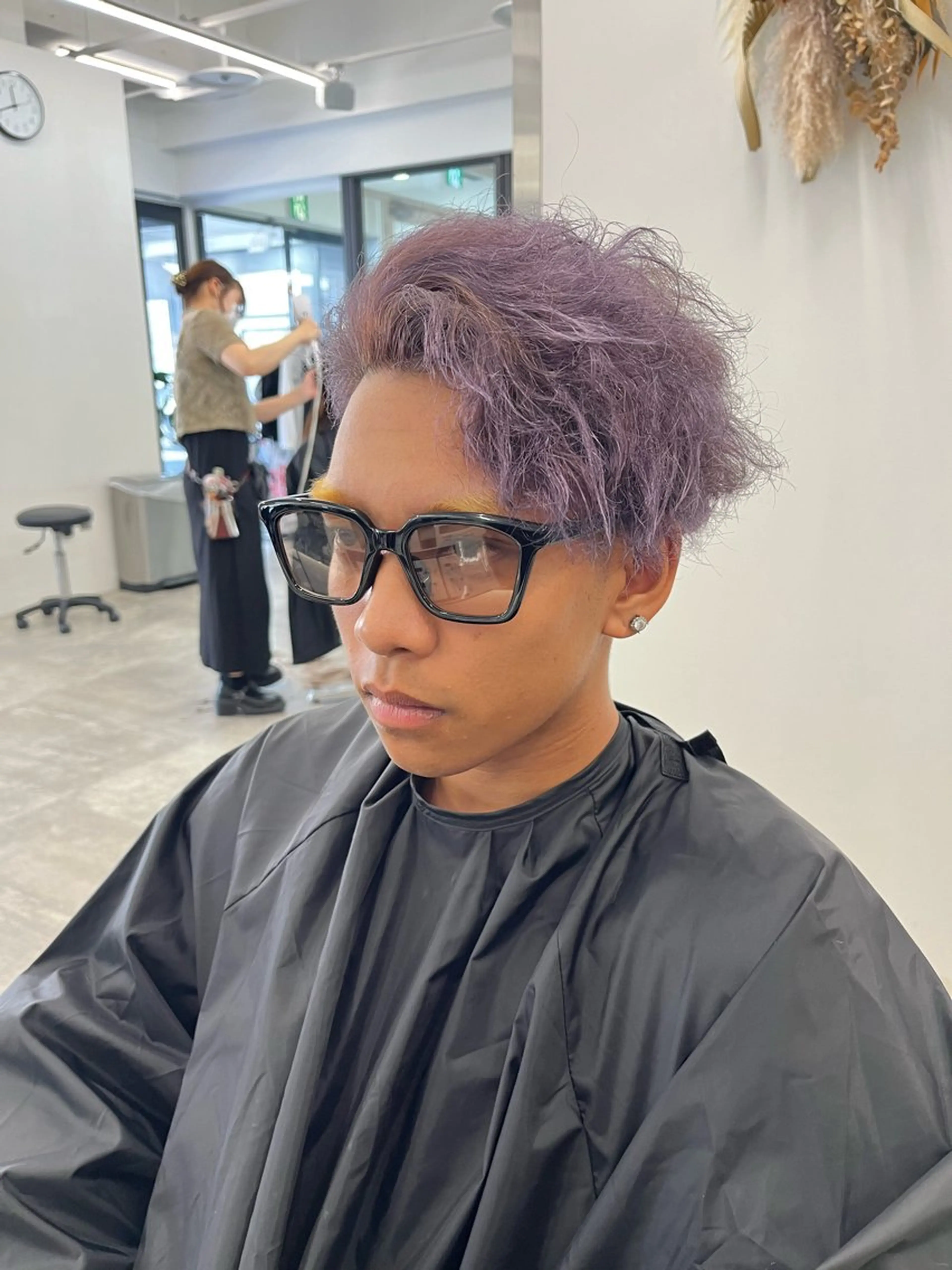 カラー メンズ メンズブリーチ ブリーチ カンゴールサロン富山セントラル所属・小林 心空のヘアスタイル