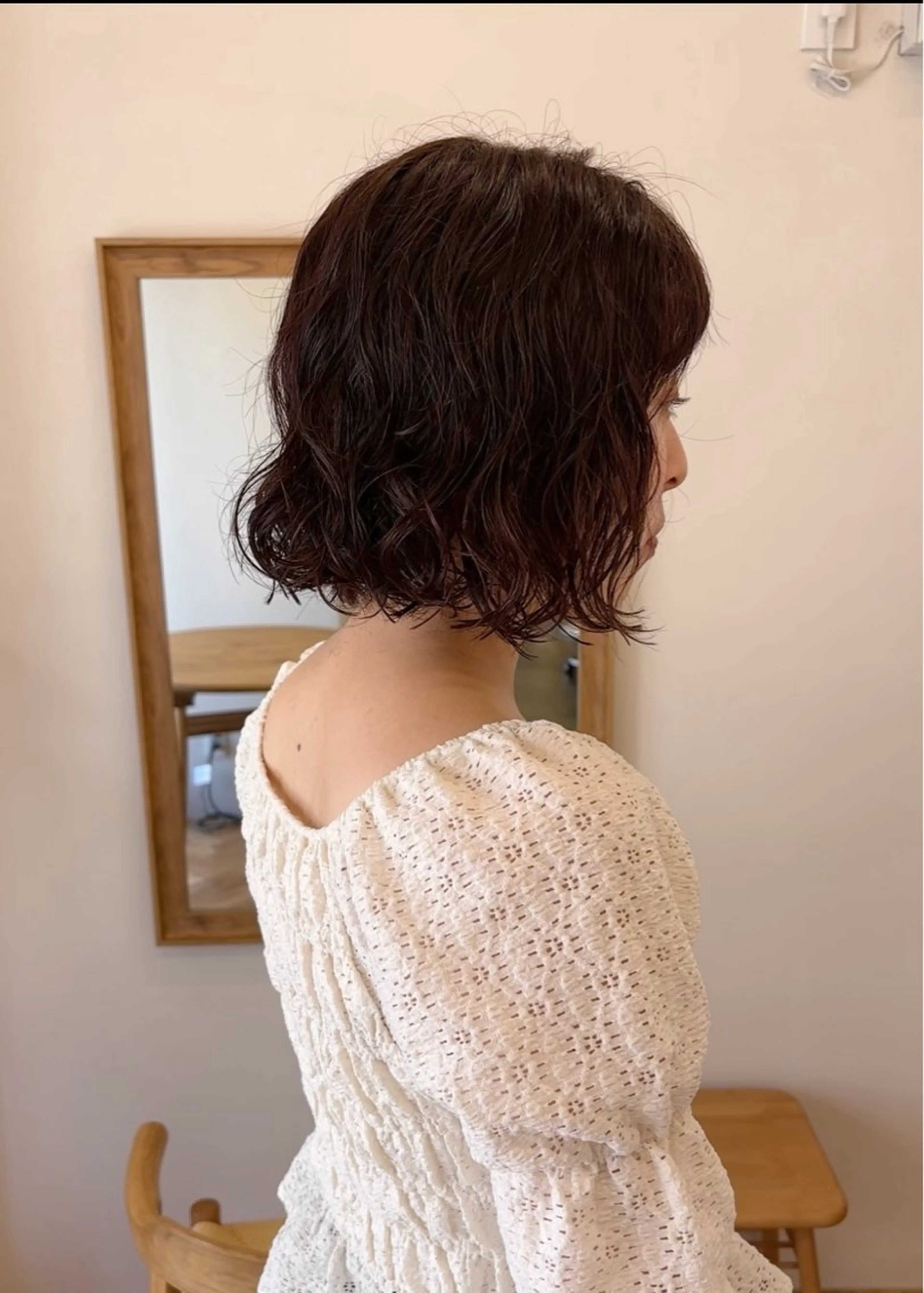 ショート ボブ パーマ 西山 紗耶香🪽 透明感カラー/ボブのヘアスタイル