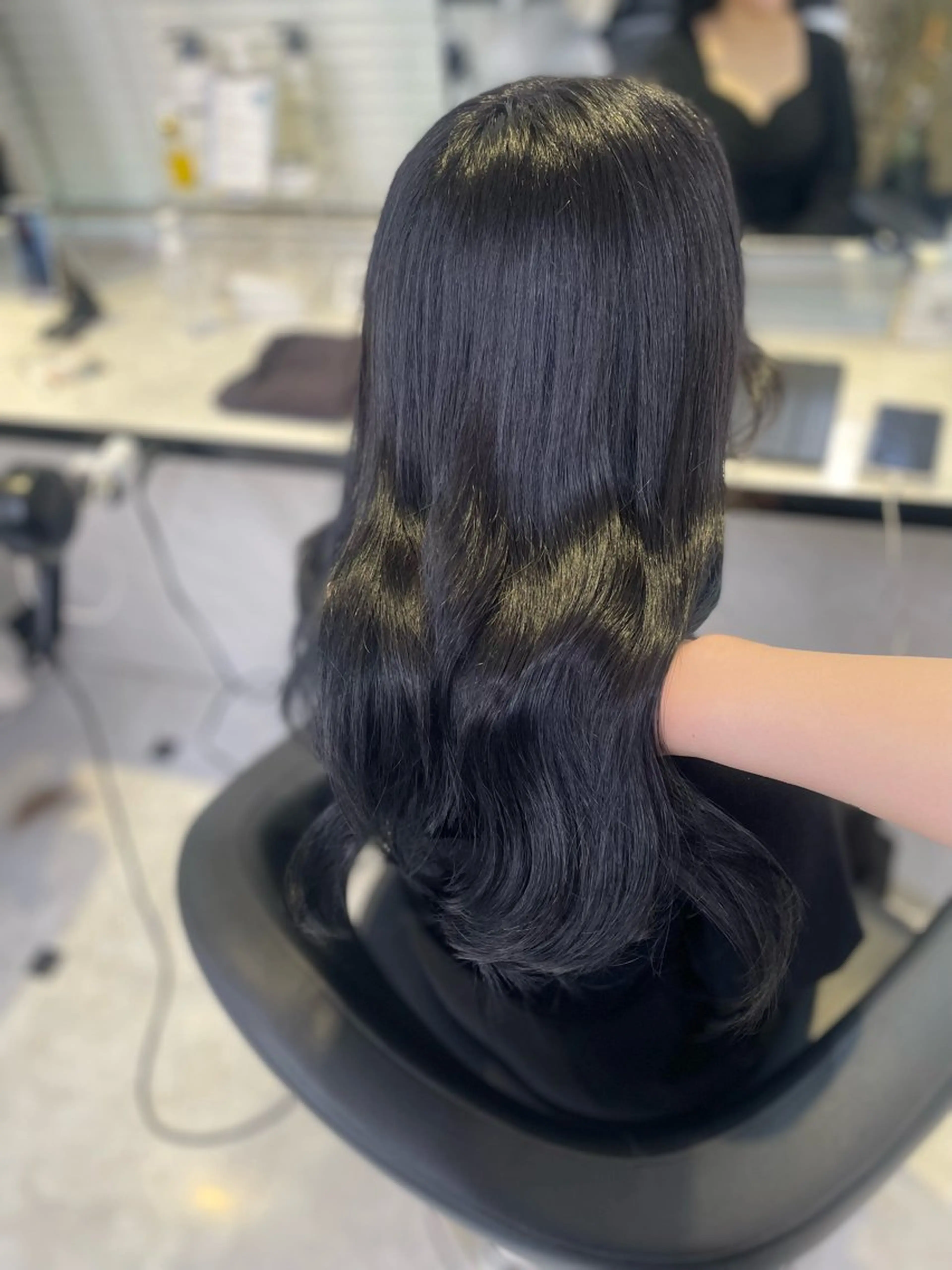 セミロング カット ヘアカラー ヘッドスパ ヘアセット うる艶トレンドヘア 🕊️上野BABYのヘアスタイル