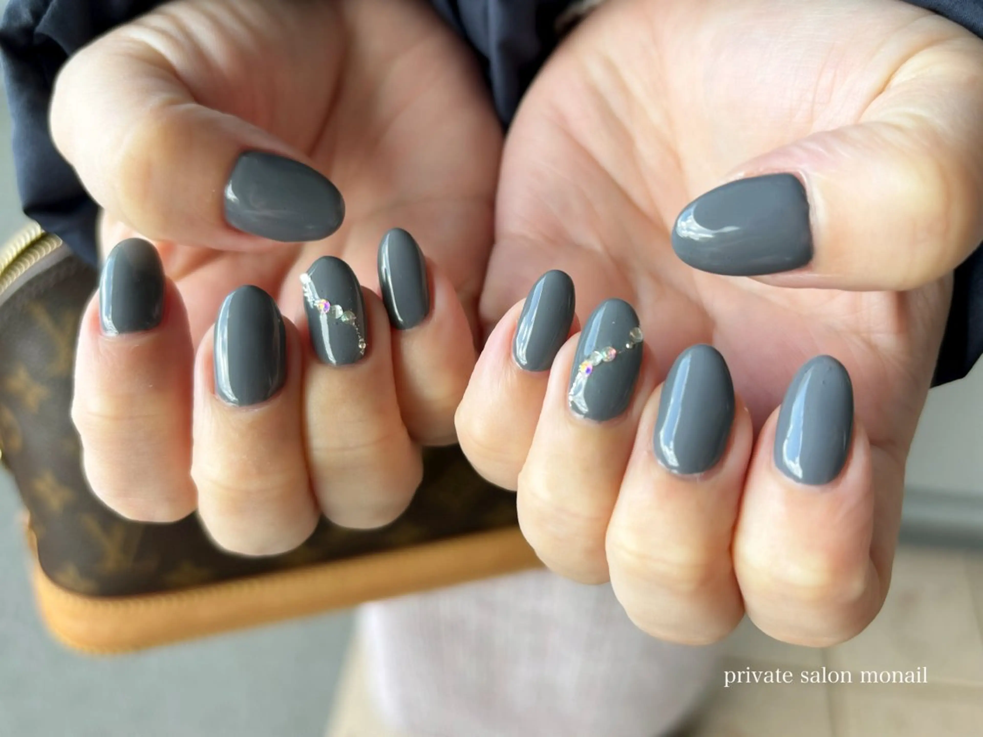 ネイル ストーンネイル ハンドネイル private  nail monail所属・nail salon monailのネイルデザイン