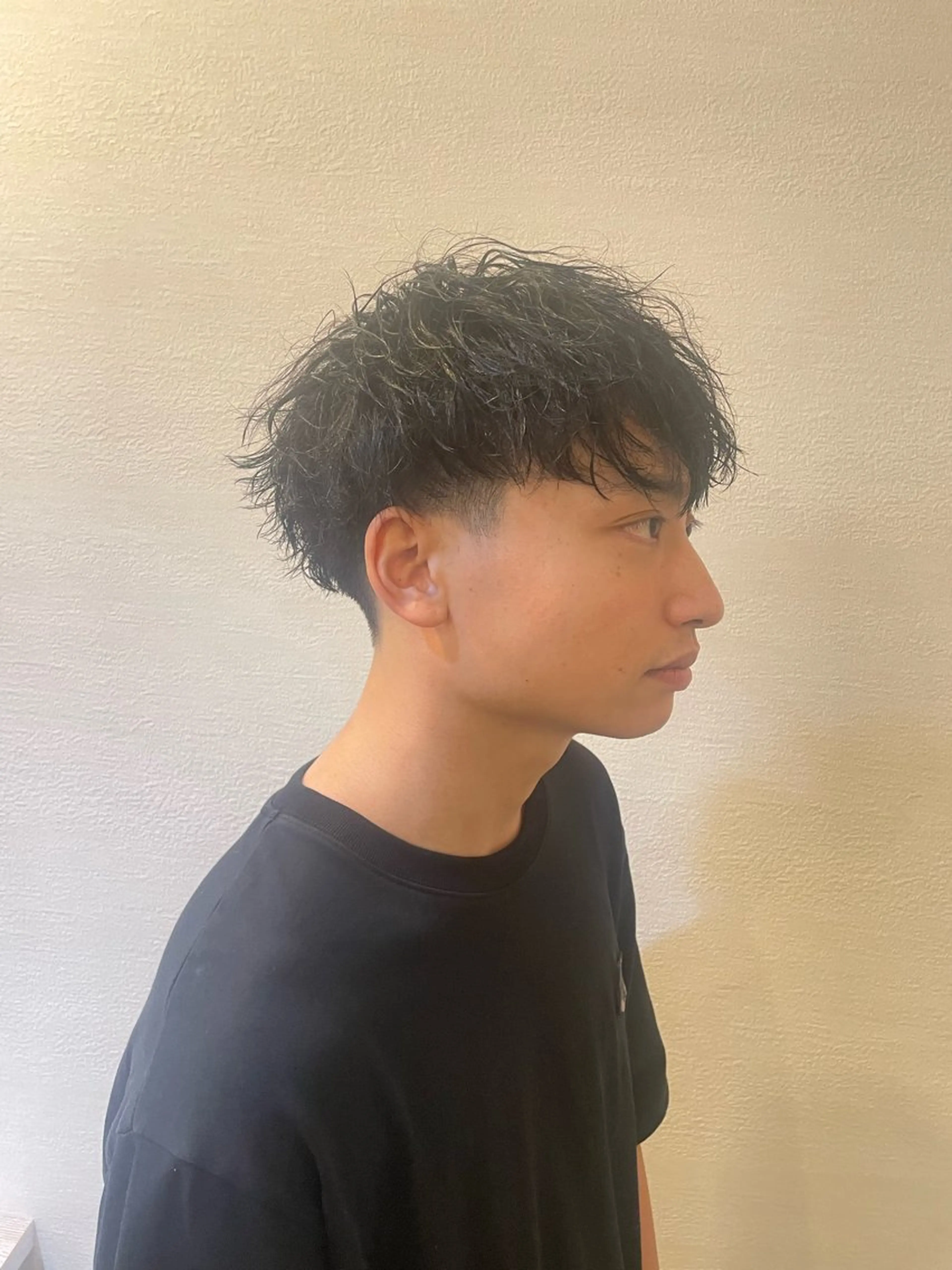 パーマ メンズ ツーブロック カット パーマ ヘアセット フリーランスシェアサロンルレイル所属・心斎橋/メンズ /ルレイル/地形真希のヘアスタイル