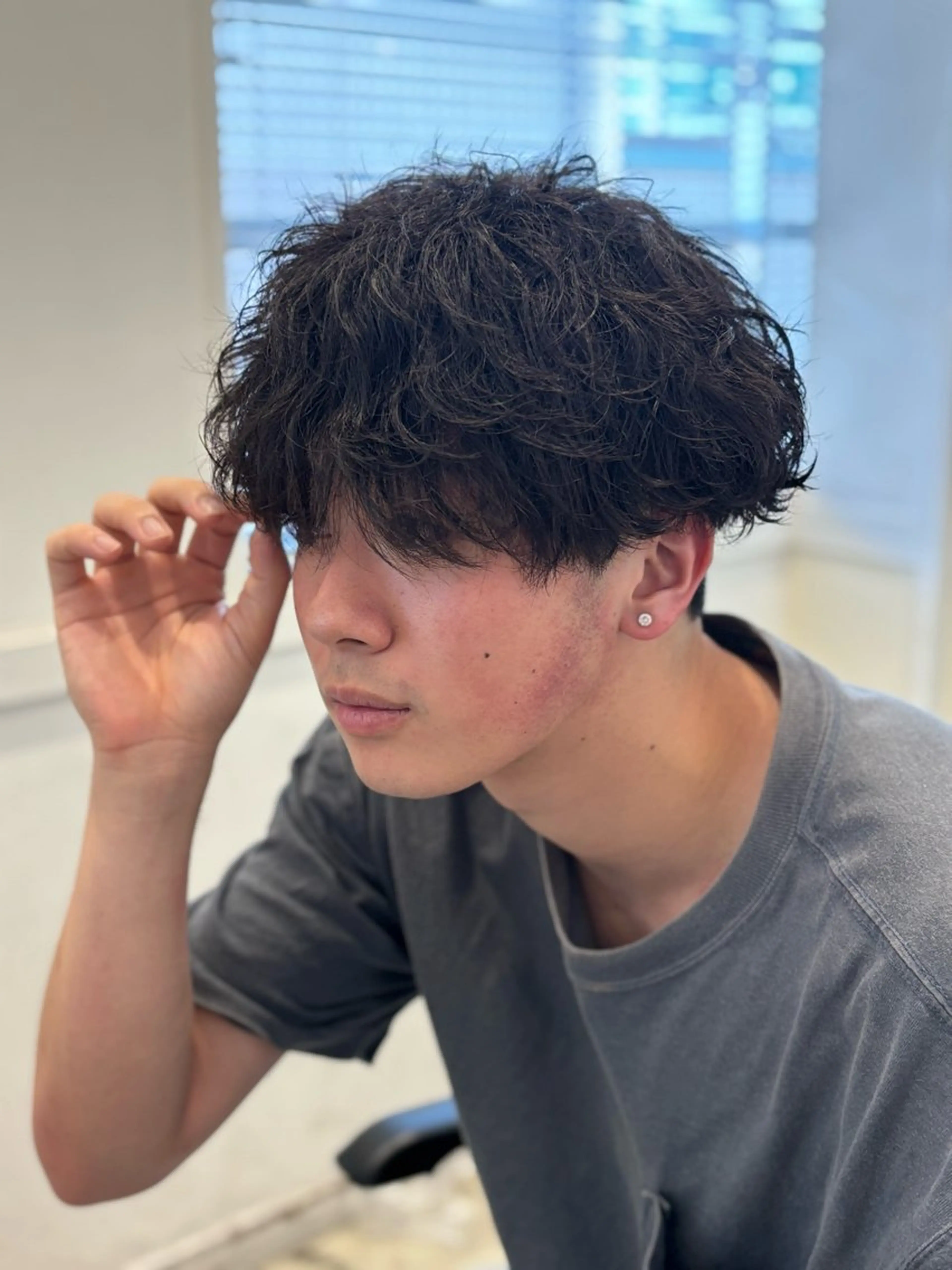 パーマ メンズ カット パーマ ヘッドスパ Go   Today シェアサロン　横浜店所属・【ただの天才 🎨】のヘアスタイル