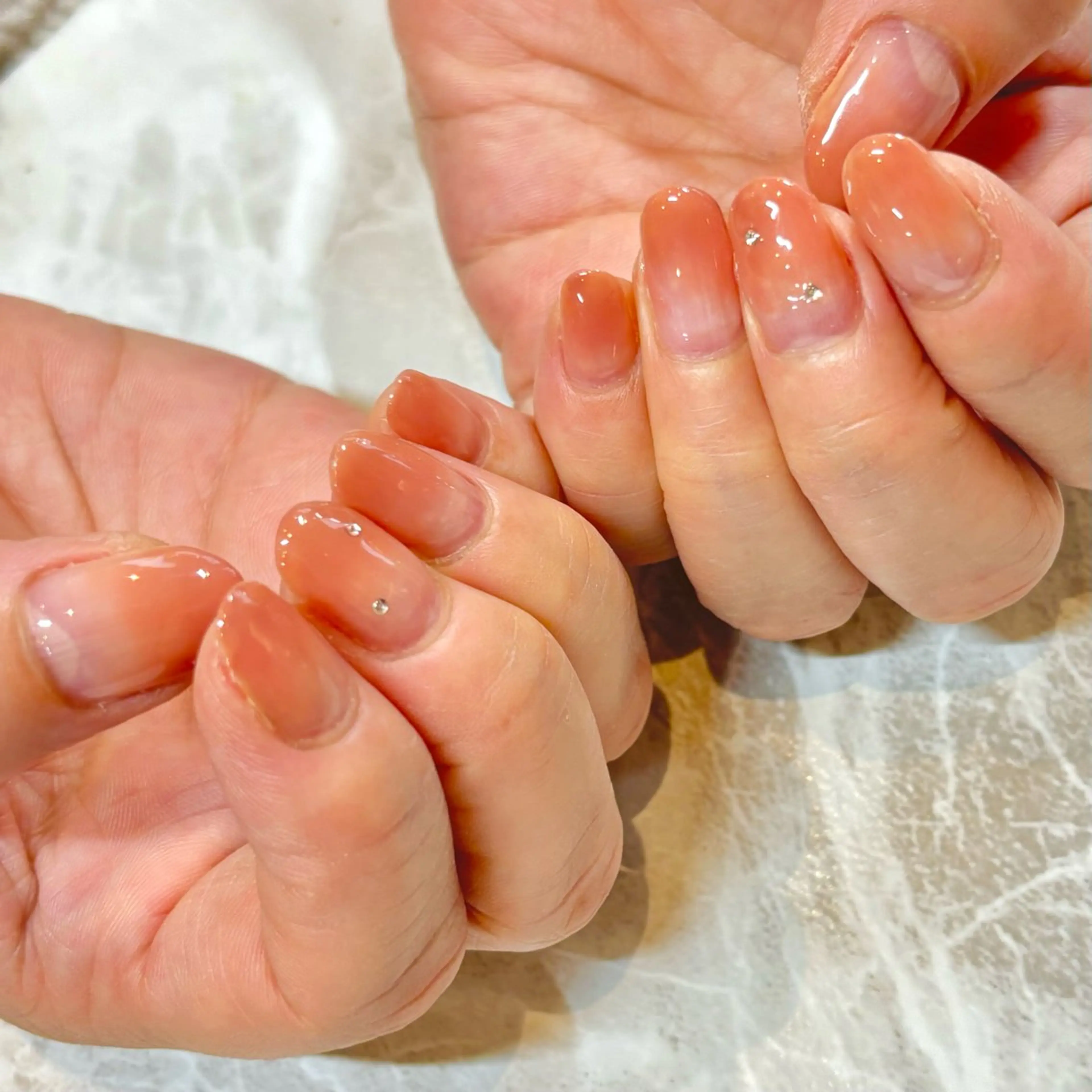ネイル オレンジ SEPT NAIL こばやしのネイルデザイン