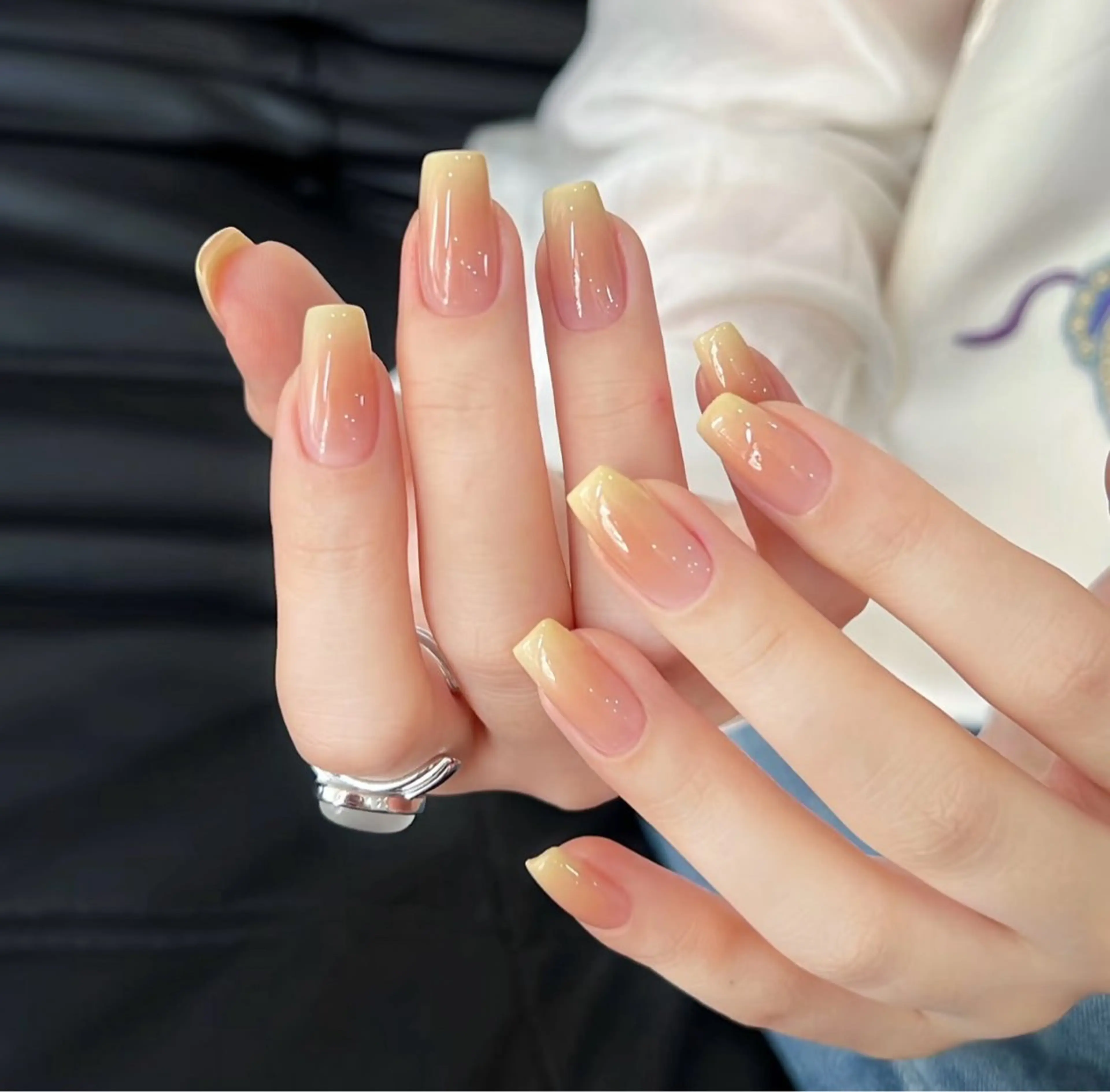 ネイル チークネイル グラデーション ワンホンネイル ハンドネイル Sachiネイル所属・Sachi Nail上野のネイルデザイン