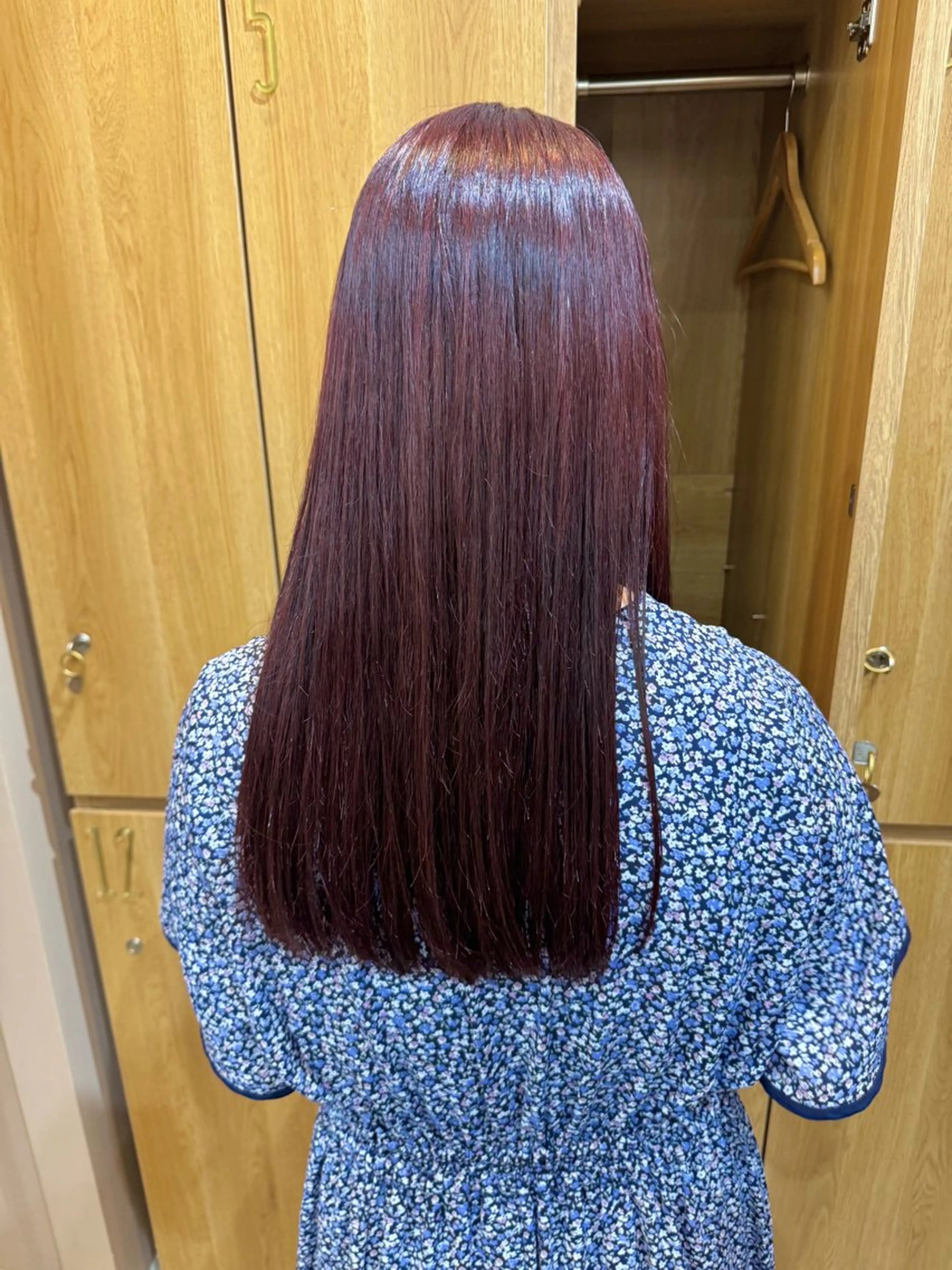 ミディアム カラー ヘアカラー 🍒髪質改善/暖色 艶カラー 🌸桜🌸のヘアスタイル