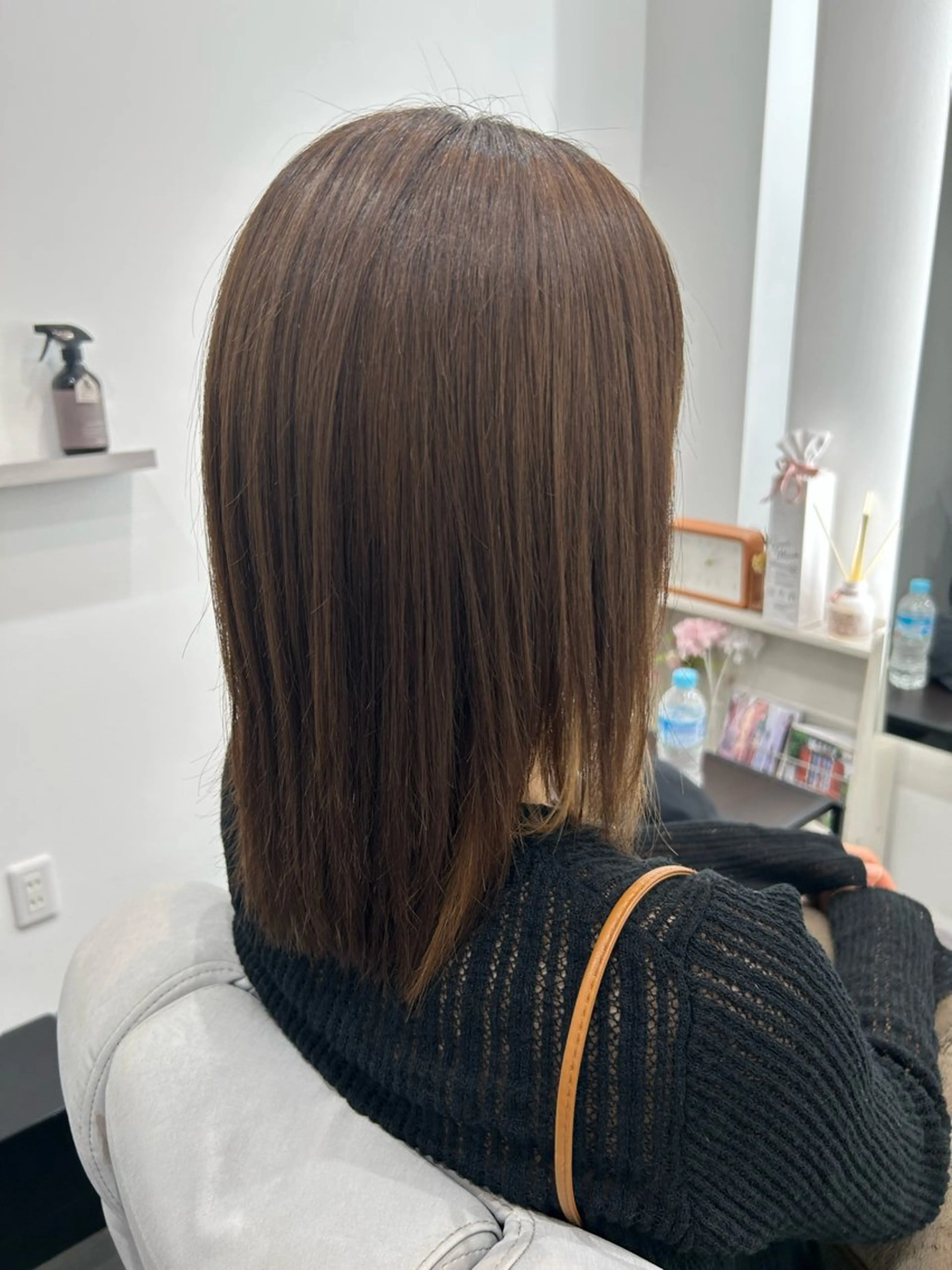 ミディアム 髪質改善 トリートメント カット ヘアカラー トリートメント 佐川 優香のヘアスタイル