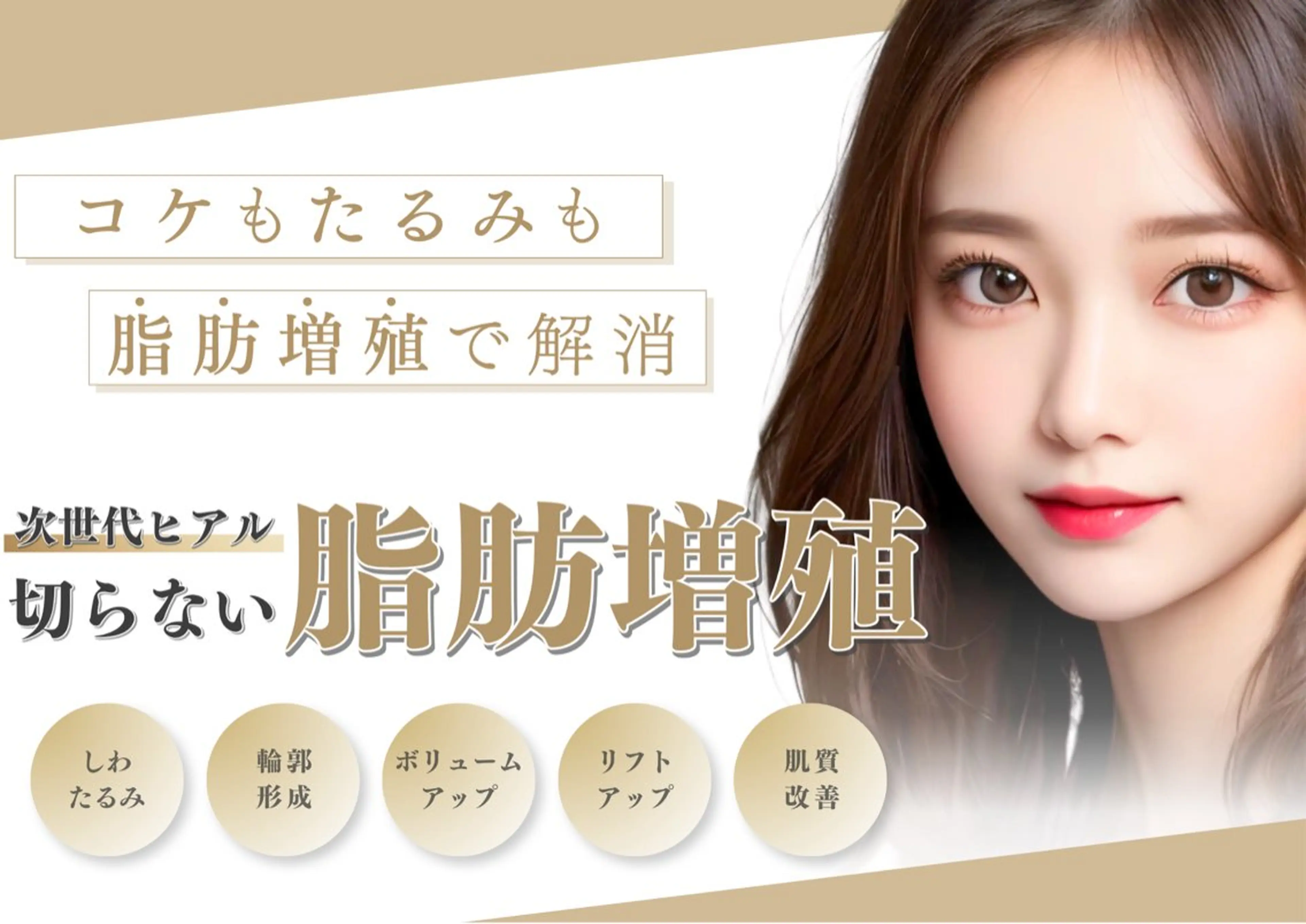 ヒアルロン酸脂肪増殖検討中の方必見!【コケ/老け顔】若顔ヒアルリッチの写真