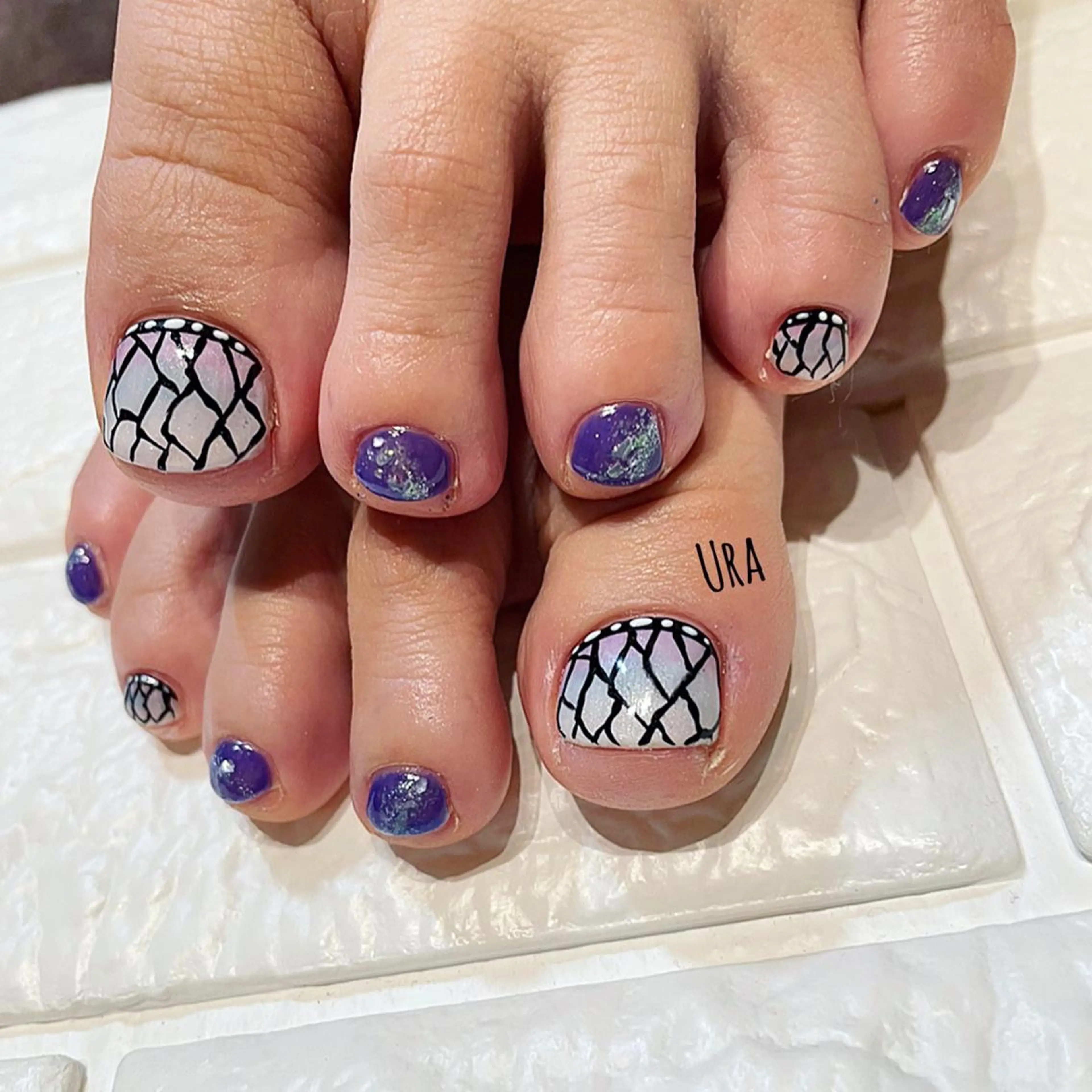 ネイル フットネイル UrakoNail 《nail》のネイルデザイン