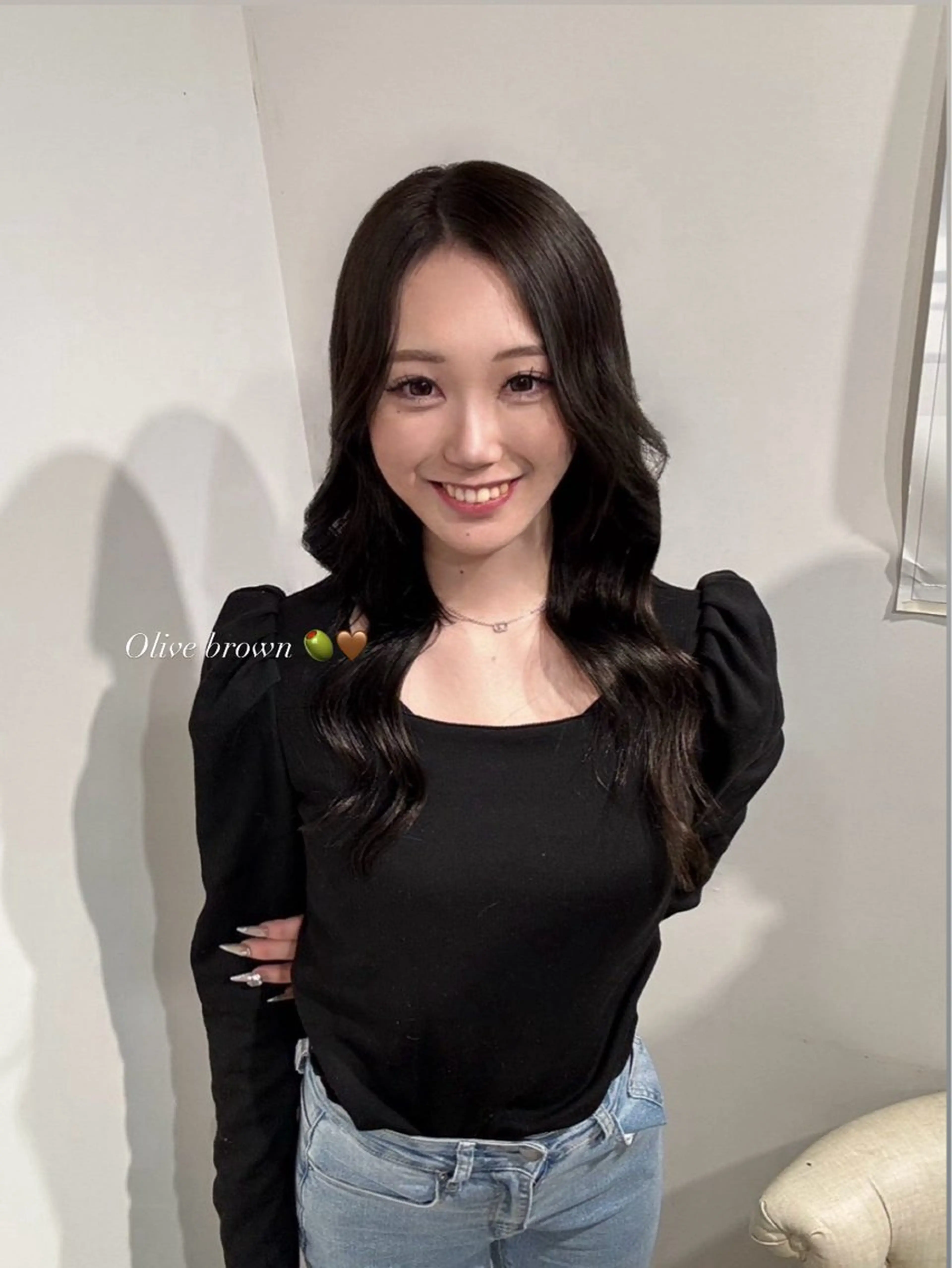 セミロング カラー 💜透明感カラー💜 cocoro🎶のヘアスタイル