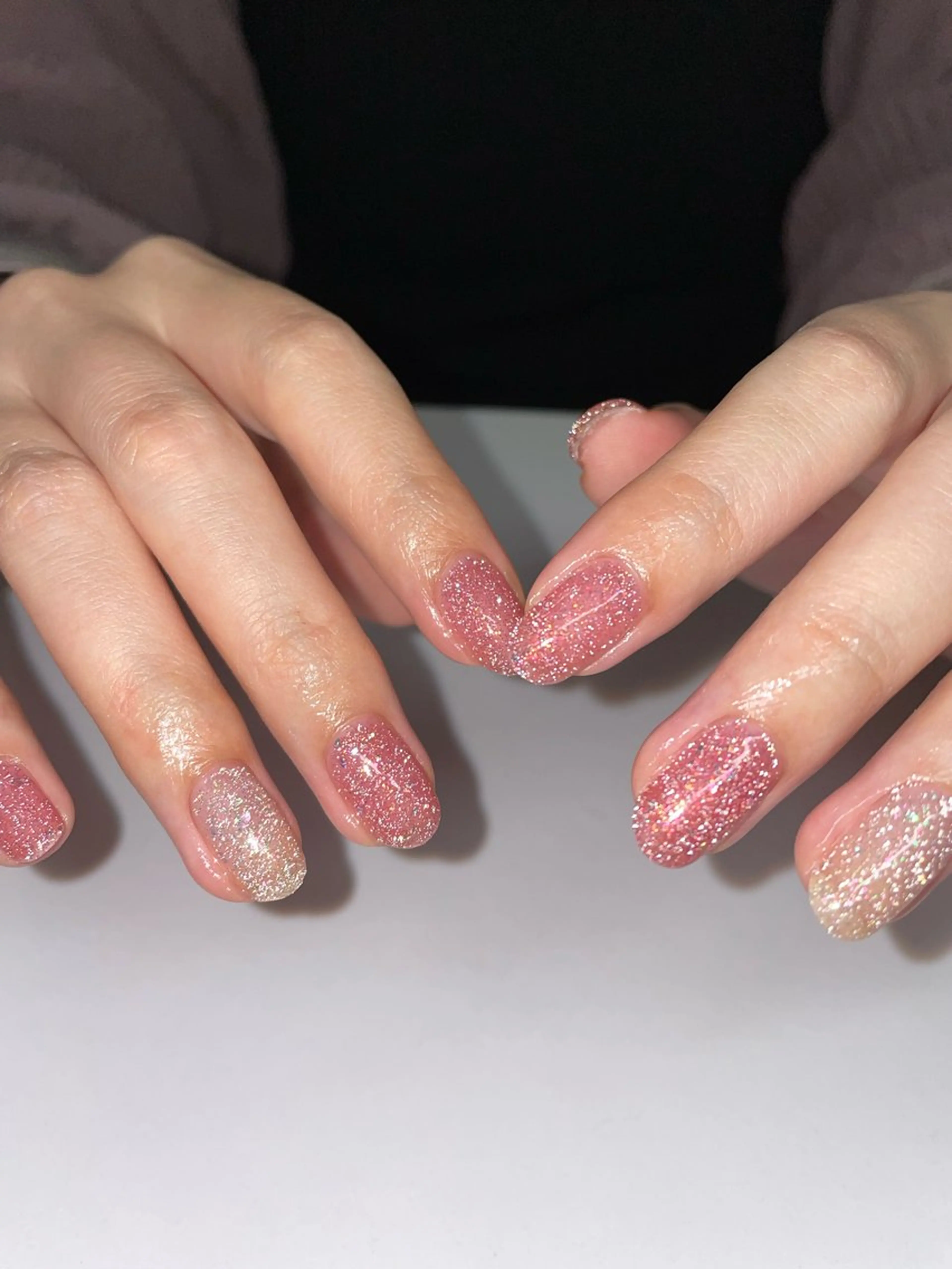 ネイル キラキラネイル ラメ(グリッター) マグネットネイル nailroom lilasのネイルデザイン