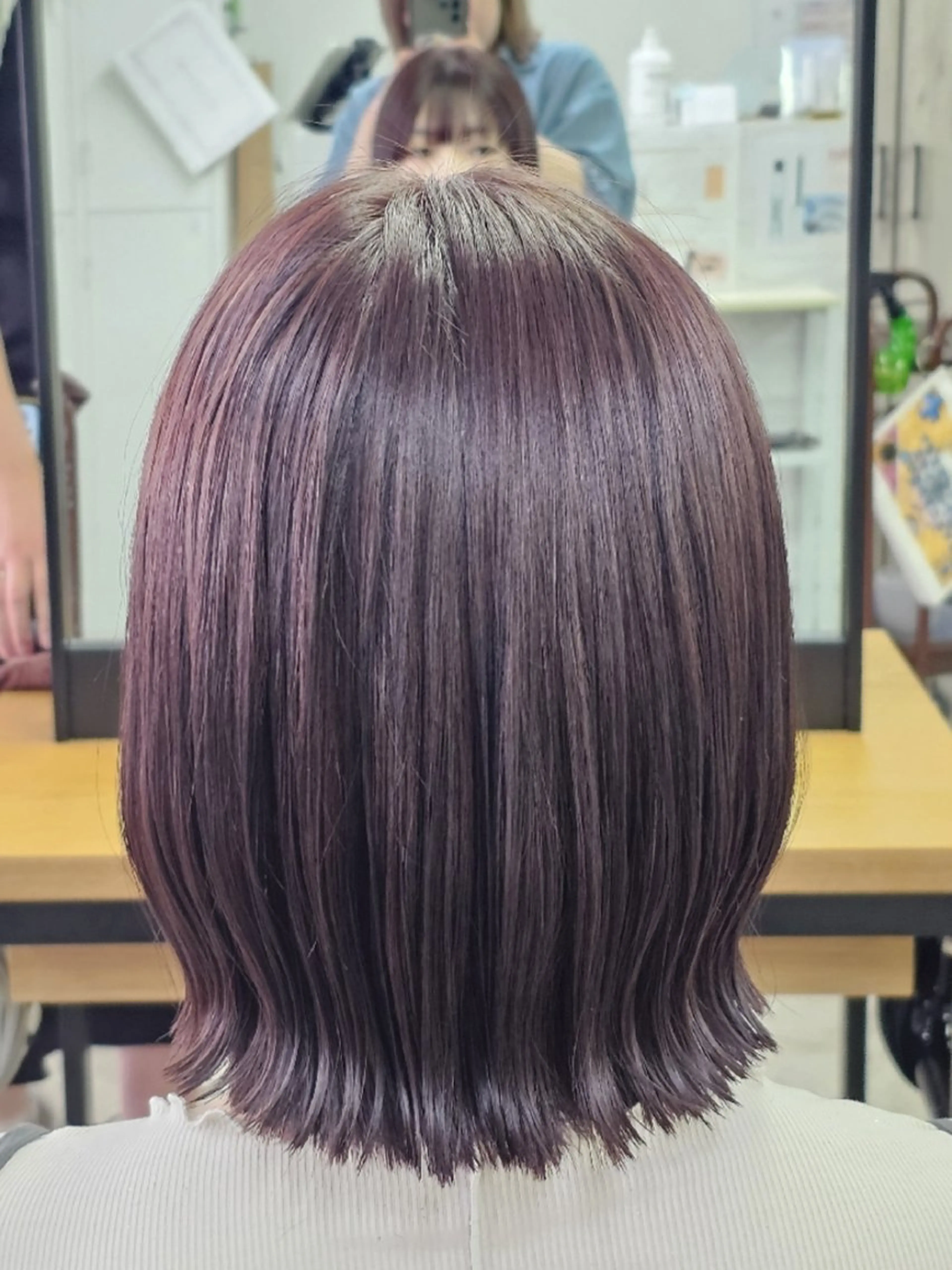 カラー ミディアム ラベンダーカラー ラベンダーピンク ピンクカラー カット ヘアカラー 🍀☘️阿部 誉叶☘️🍀のヘアスタイル