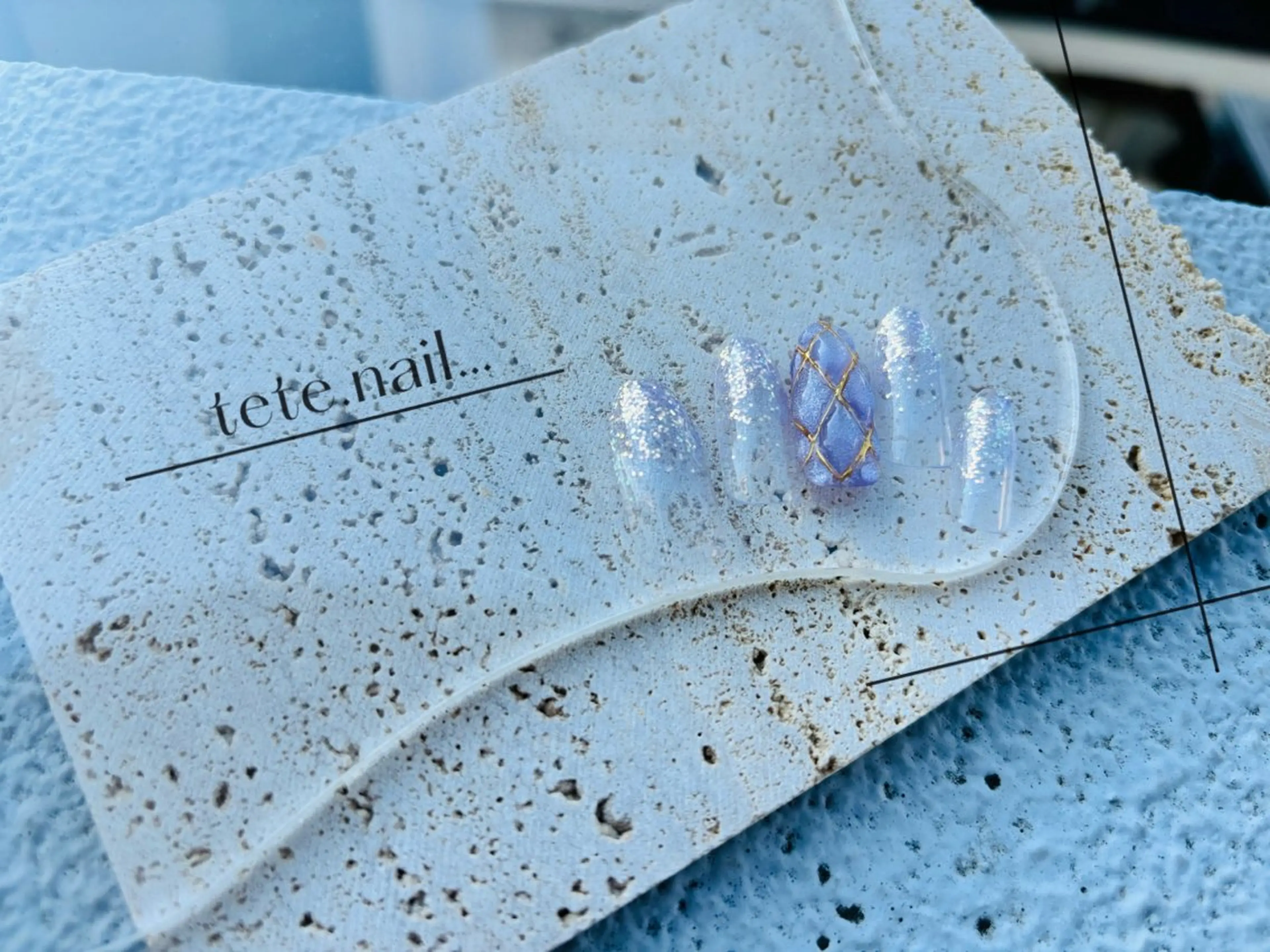 セミロング ハンドネイル tete. nailのネイルデザイン