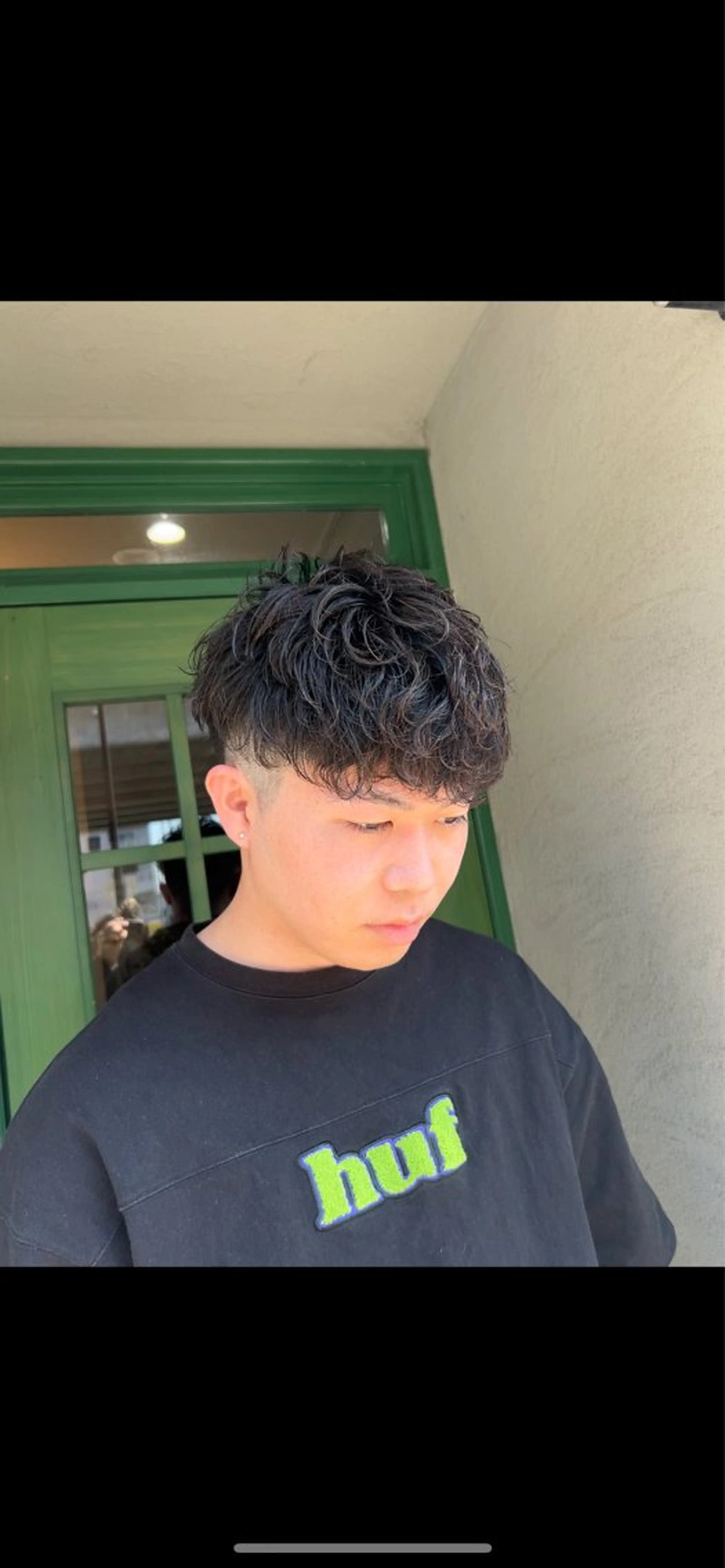 ショート パーマ メンズ マッシュ ショートヘア カット SHION men's permのヘアスタイル