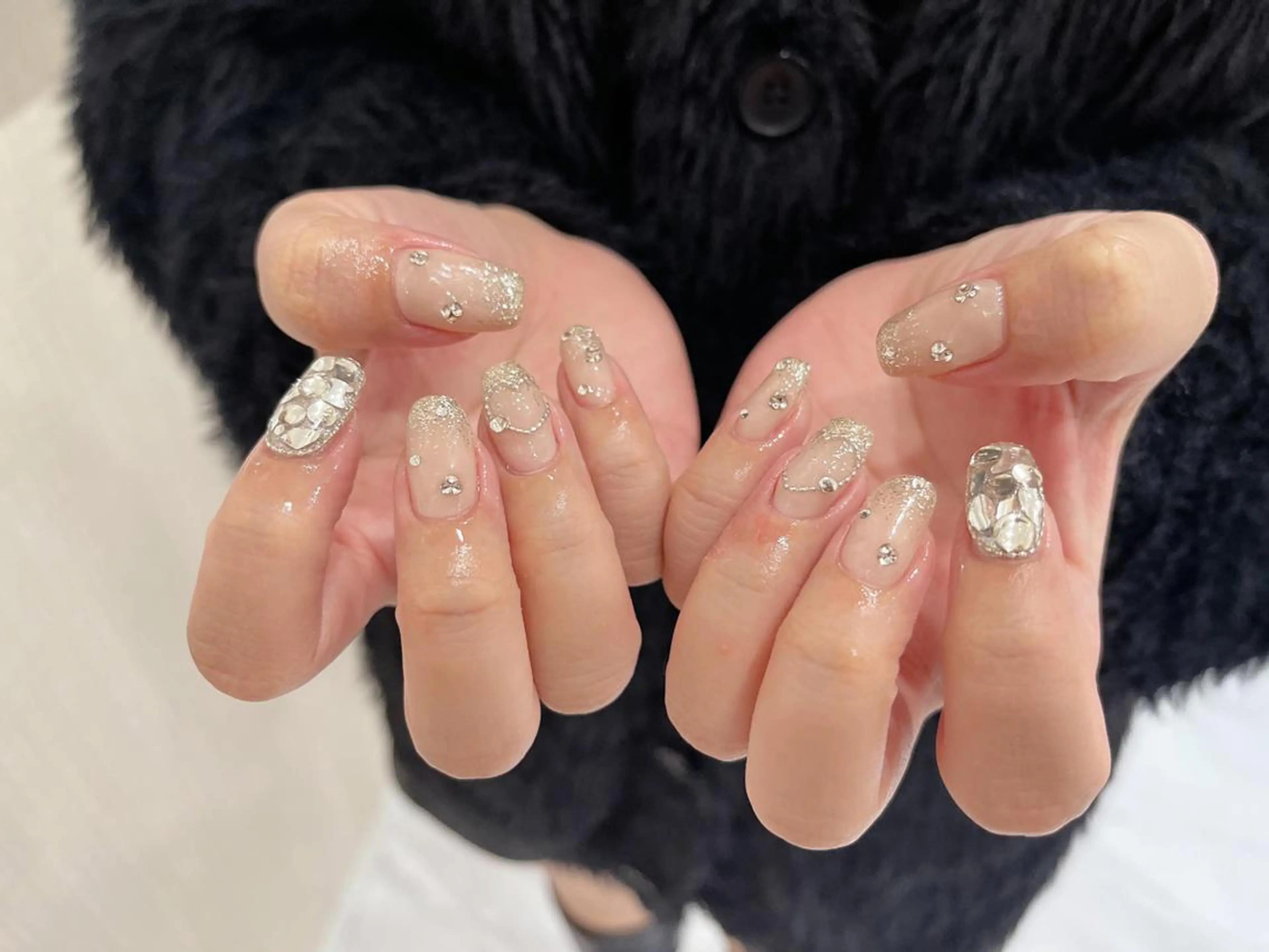 ネイル ki🍒🍒 ki ツルツルネイルのネイルデザイン