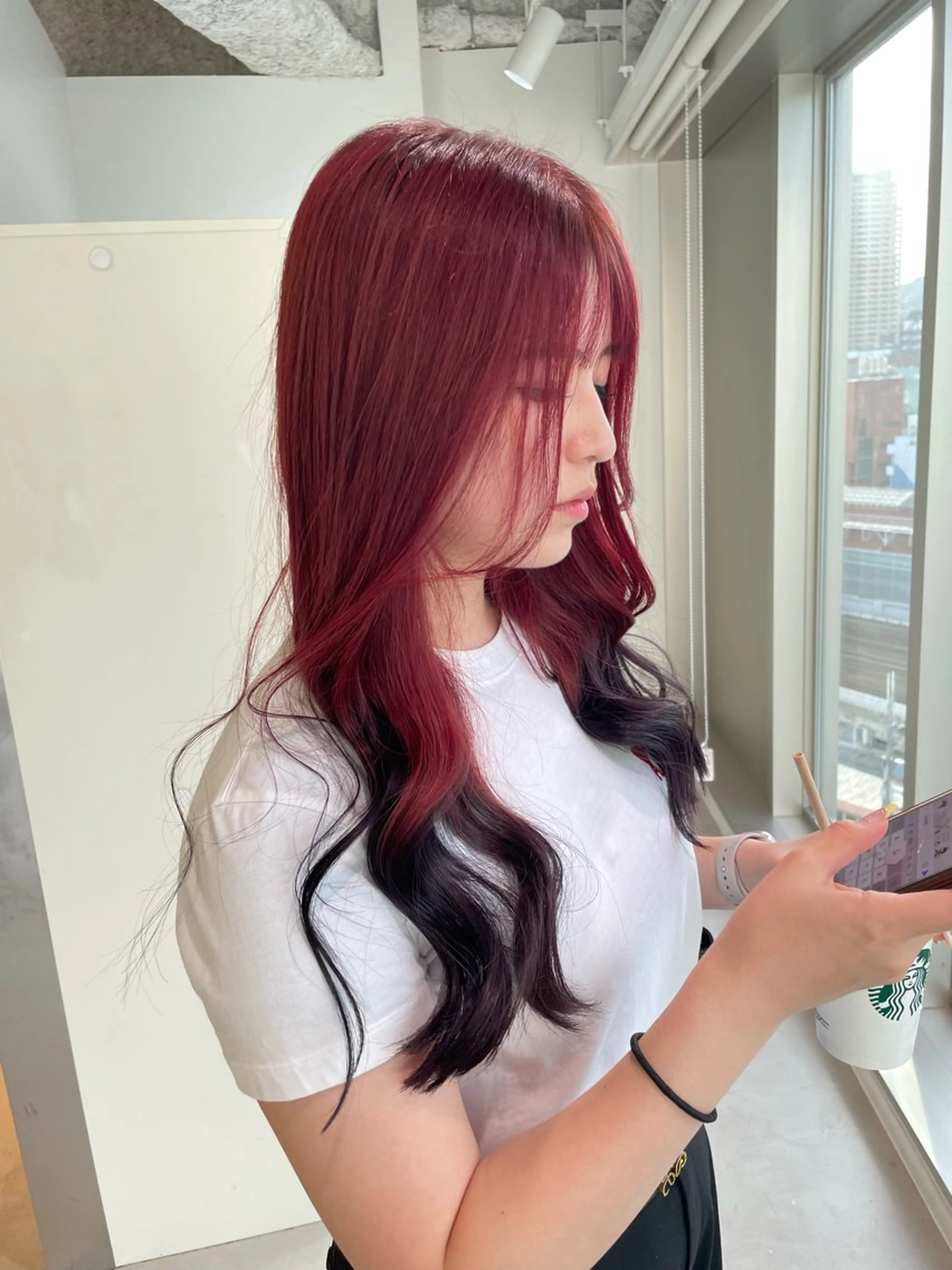 ロング カラー ヘアアレンジ カット ヘアカラー トリートメント 🎗秋山勇 /三宮指名No.1のヘアスタイル