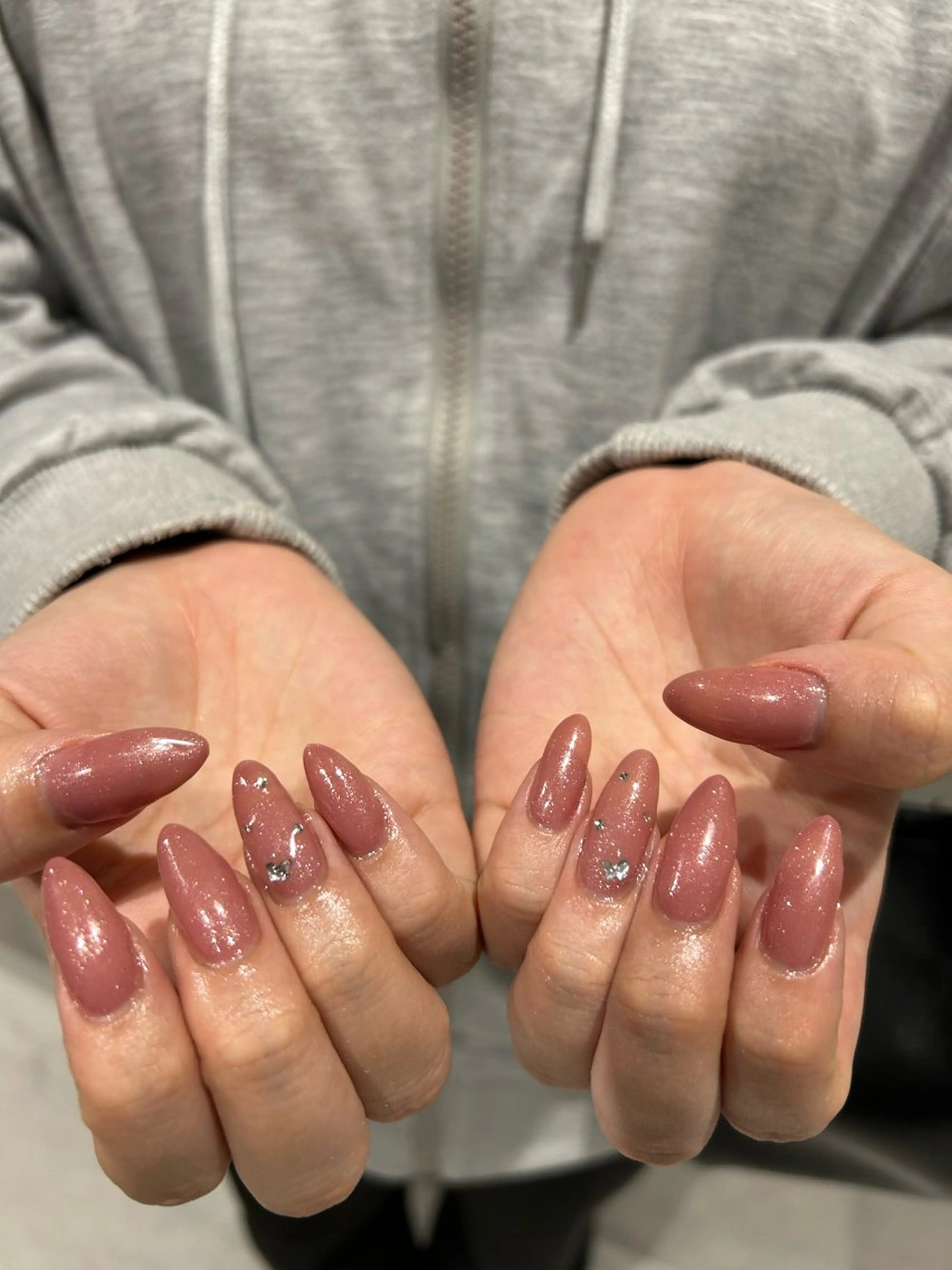 ネイル ピンク 大山 なつみのネイルデザイン