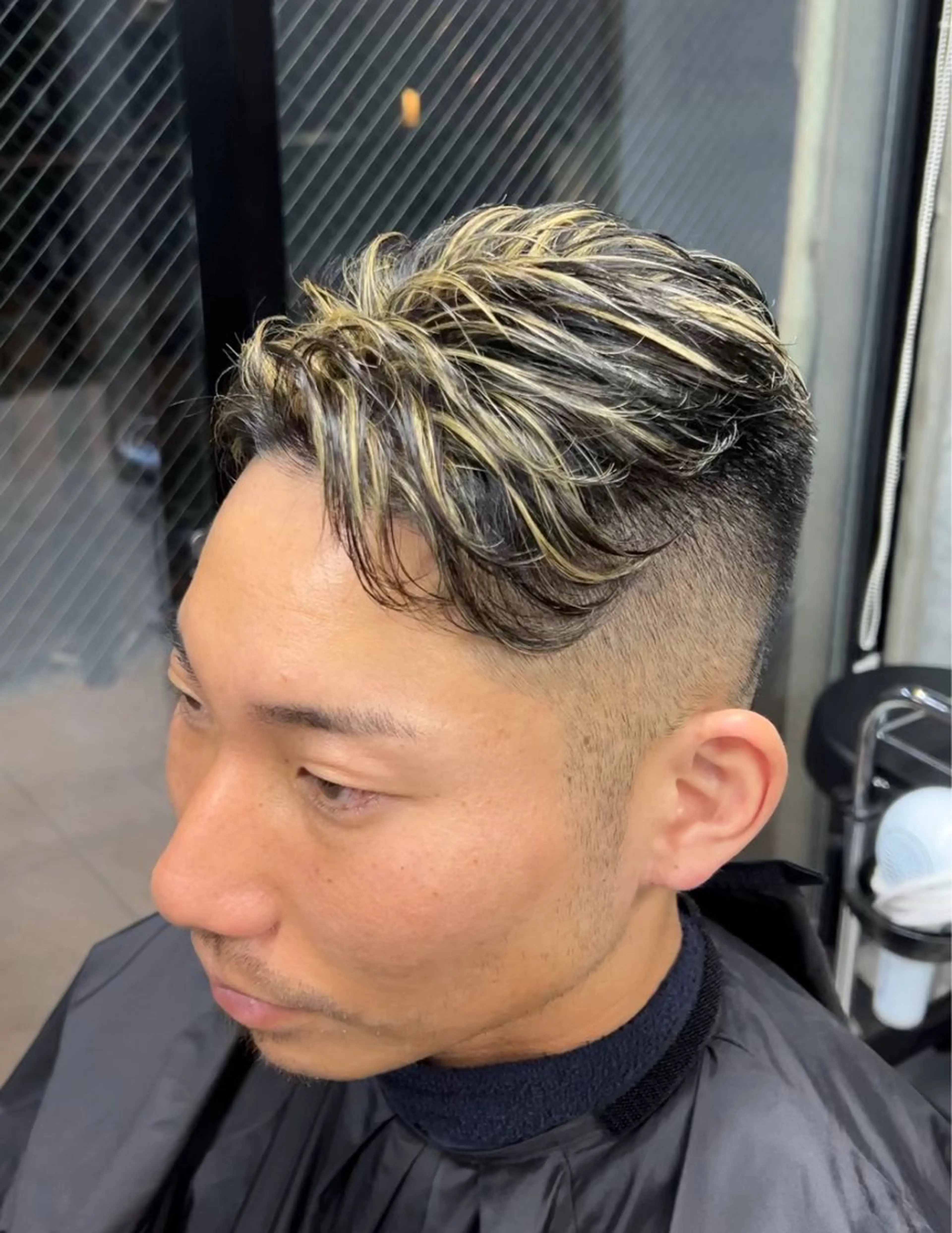 ショート カラー ハイライトカラー ハイライト ヘアカラー ✨メンズ特化カラー /アシザワダイキのヘアスタイル