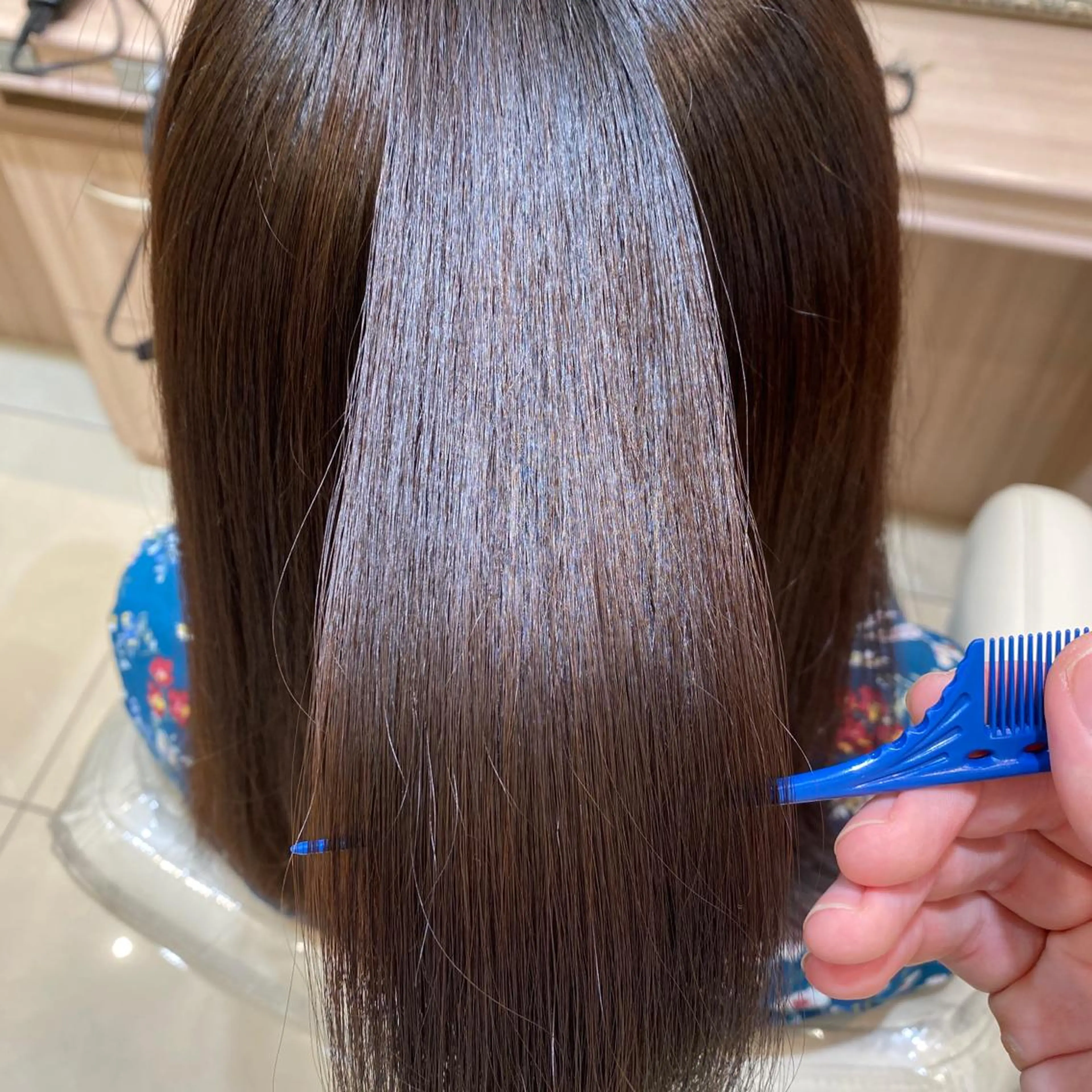 セミロング 縮毛矯正 縮毛矯正職人/艶髪 ✨️村上 渉のヘアスタイル