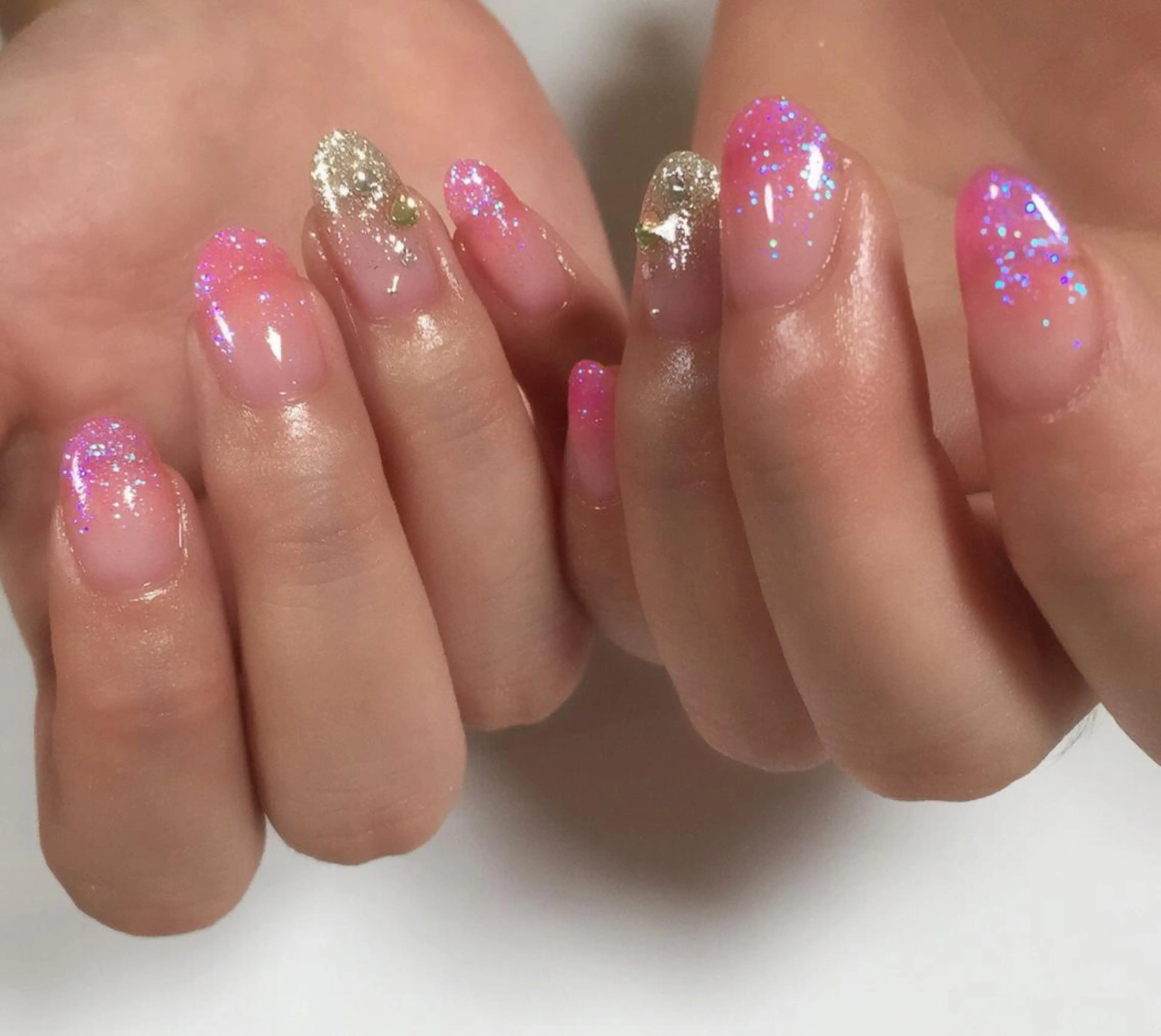 ネイル ストーンネイル 40代からの爪を守る ×ケア重視サロン♡のネイルデザイン