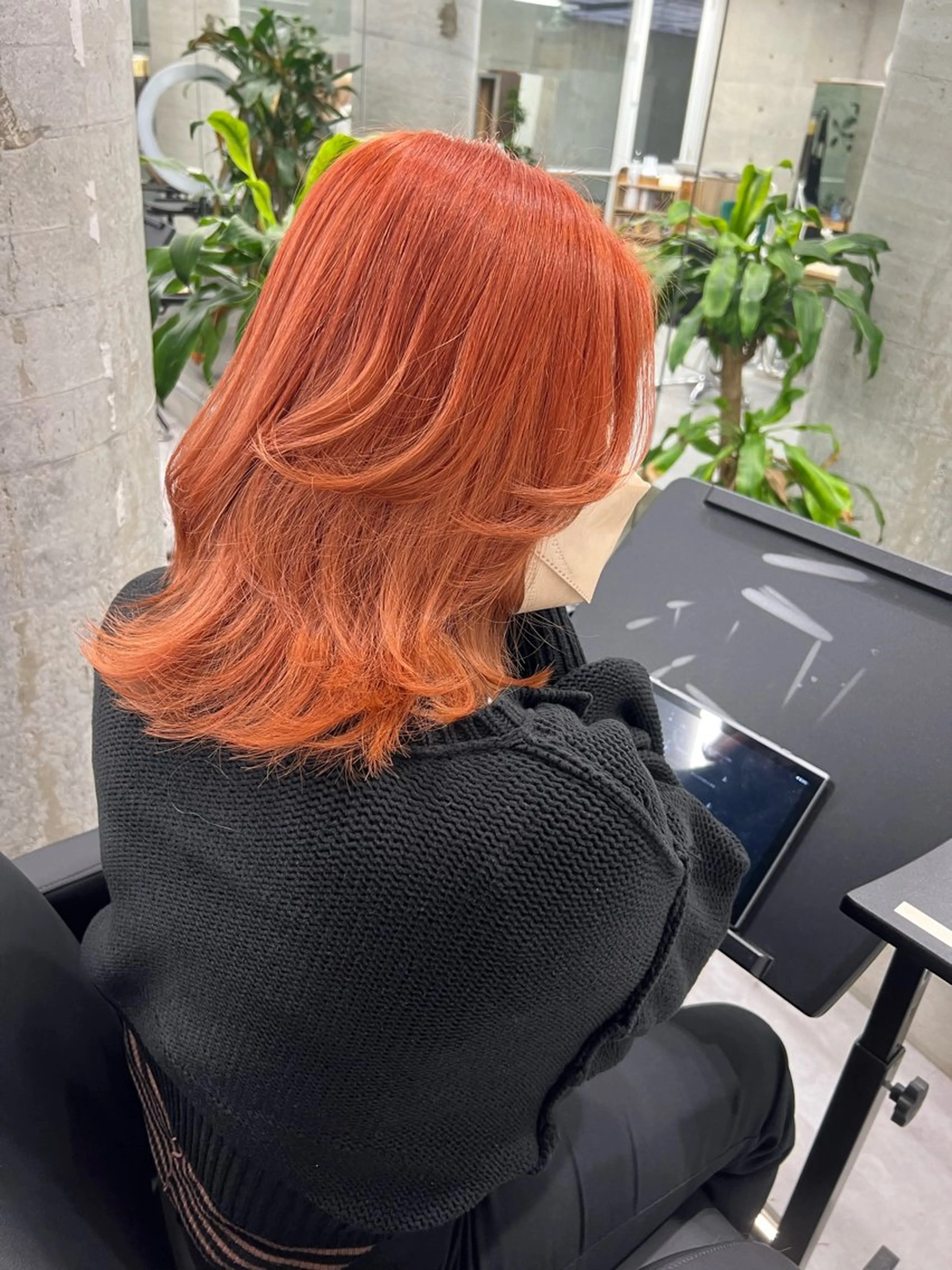 ミディアム ヘアカラー トリートメント welring hair salon所属・azusa/心斎橋/ ハイトーンカラーのヘアスタイル
