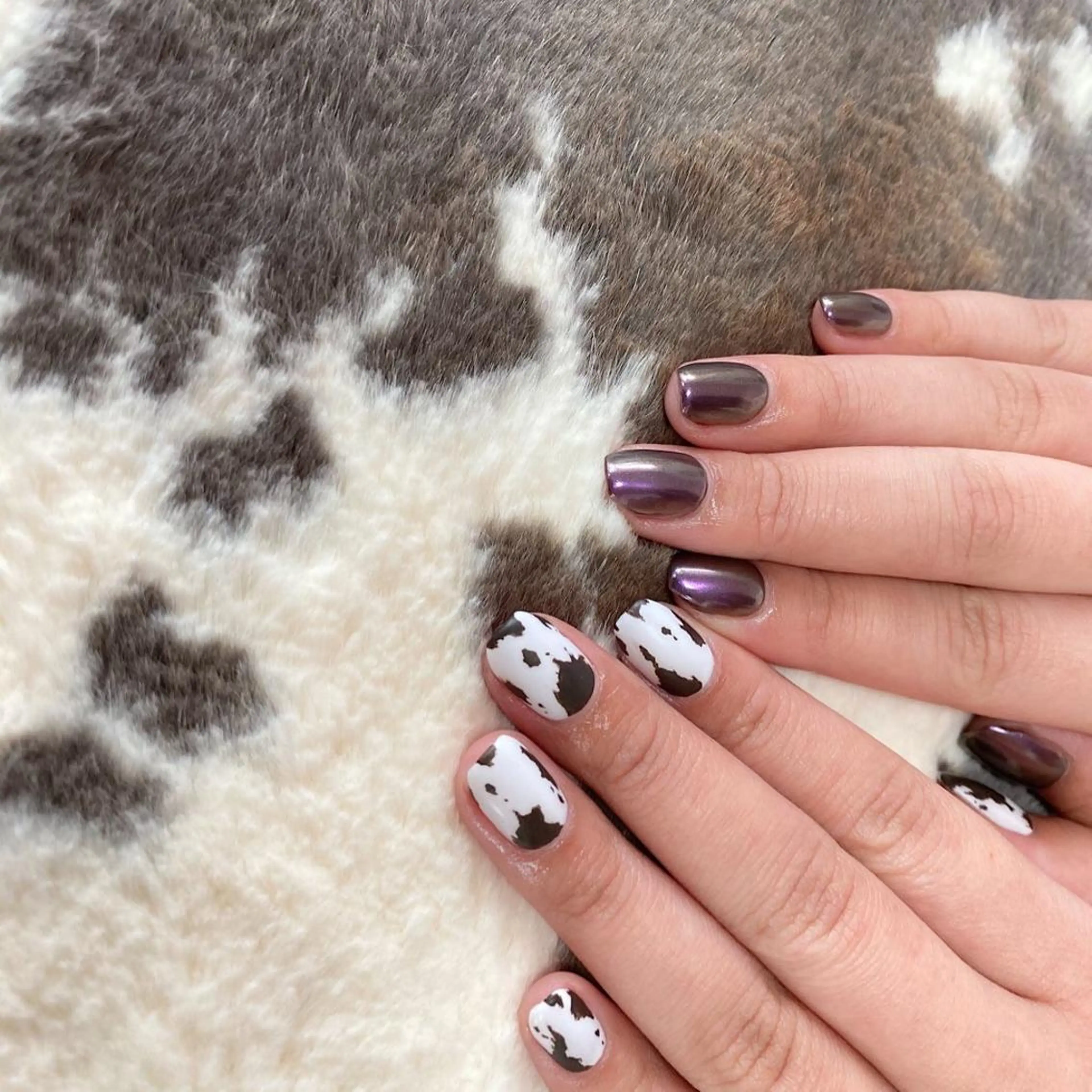 ネイル アートネイル オーロラネイル マットネイル lcoco nailのネイルデザイン