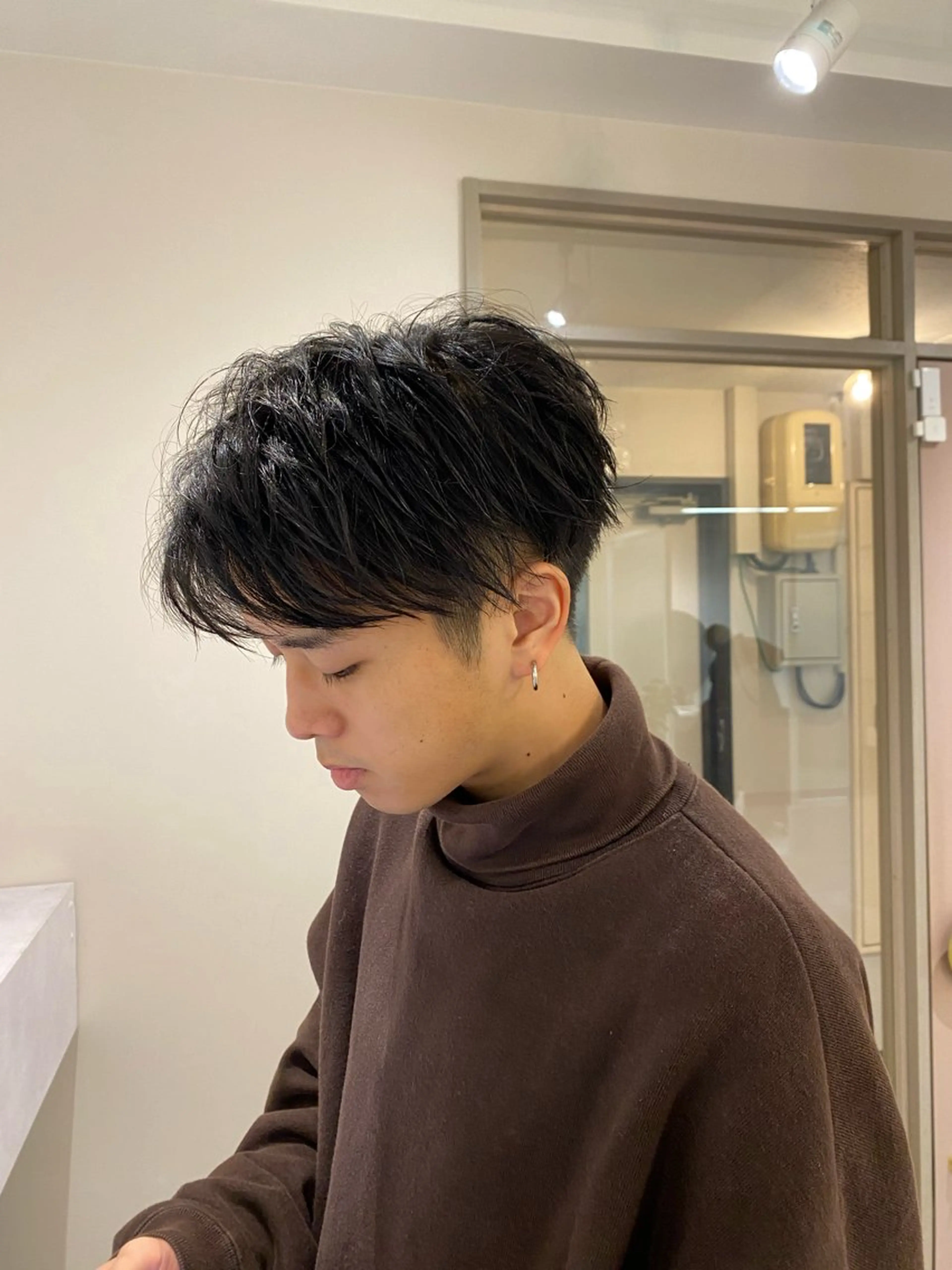 ショート メンズ 韓国🇰🇷艶髪 ケアカラーSHURIのヘアスタイル