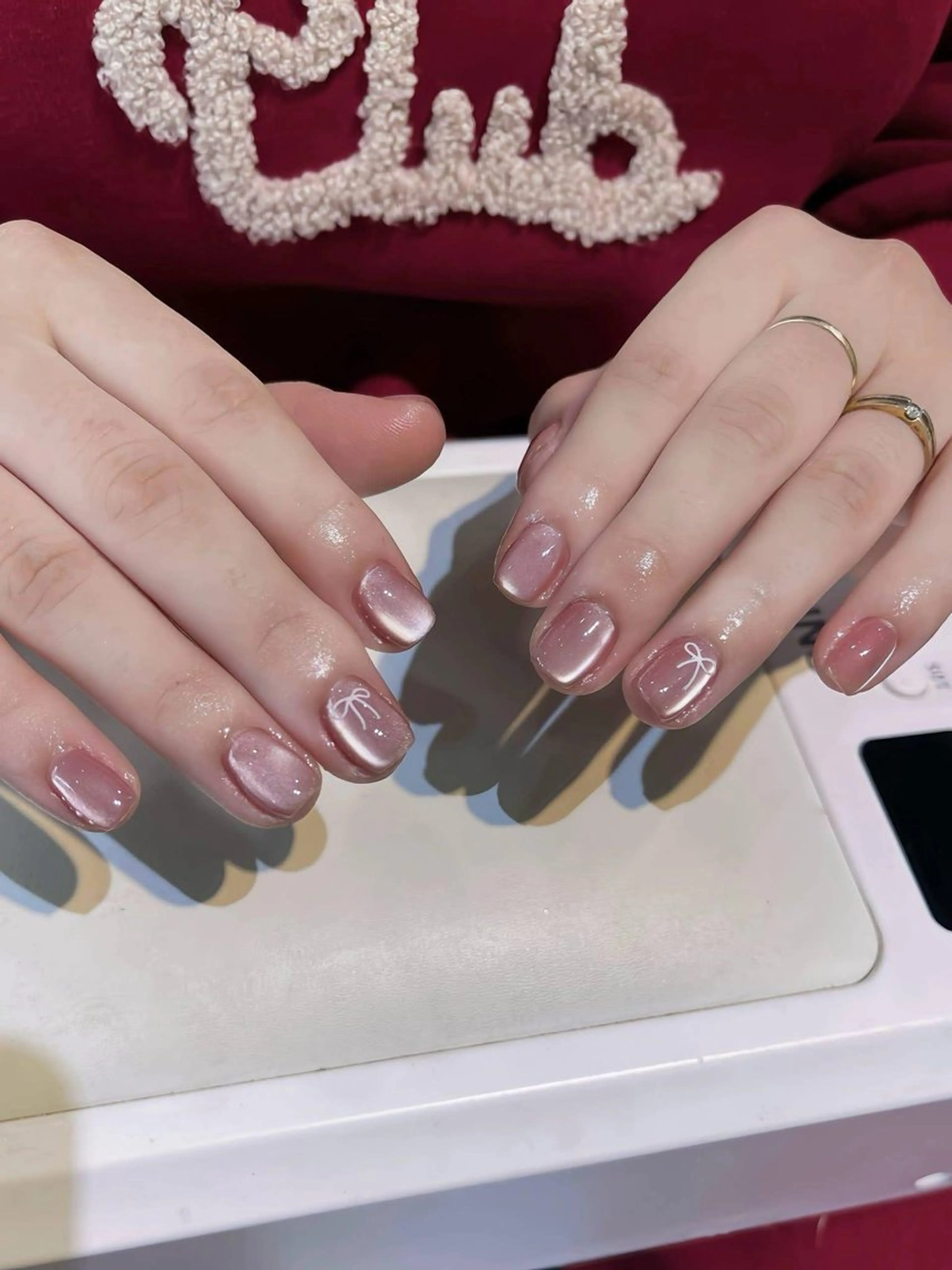 ネイル オーロラネイル チークネイル フットネイル フレンチネイル 韓国ネイル ハンドネイル Lumi Nailのネイルデザイン