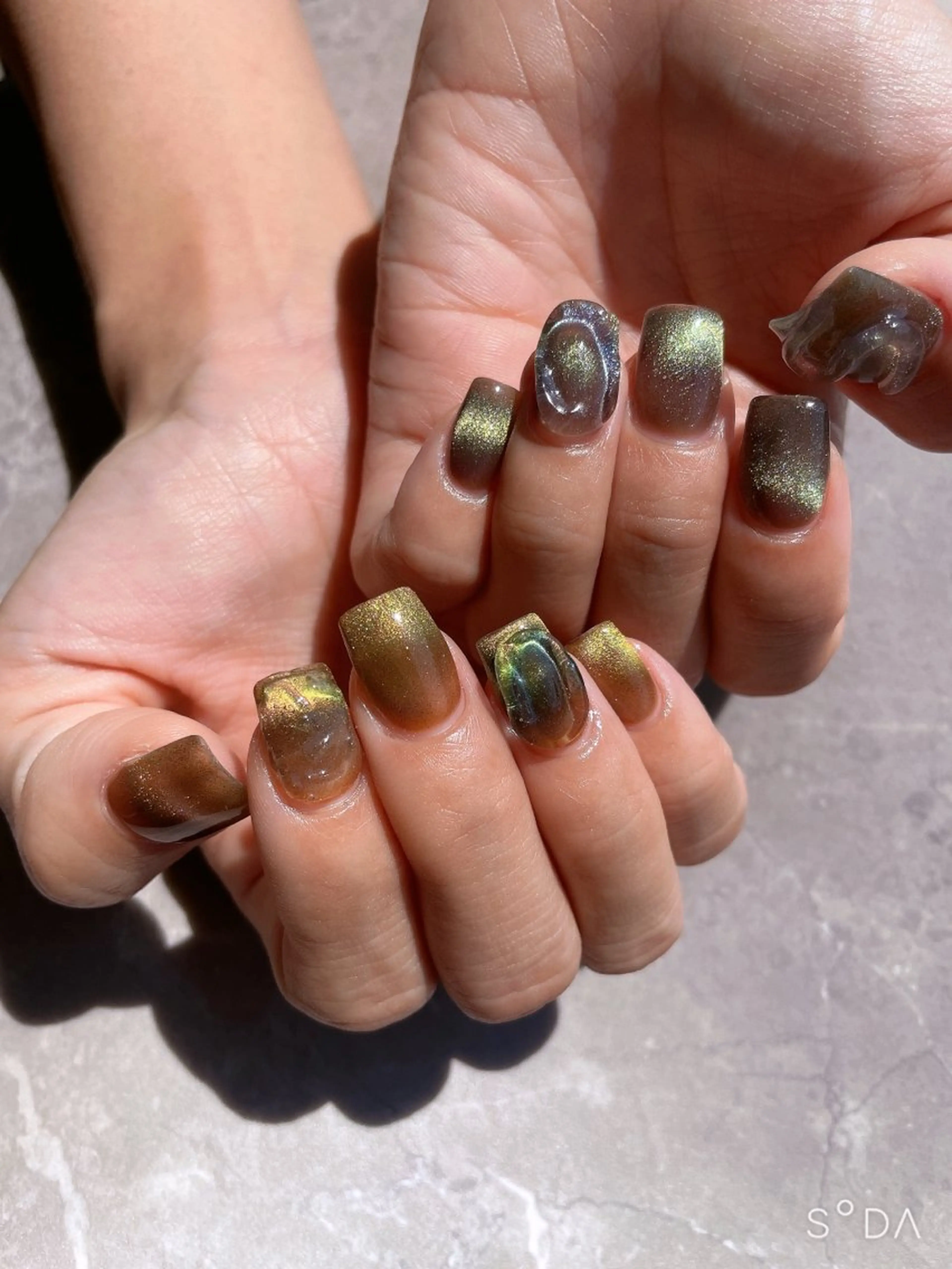 ネイル 長さ出し マグネットネイル Lulea nail所属・Lulea nailのネイルデザイン