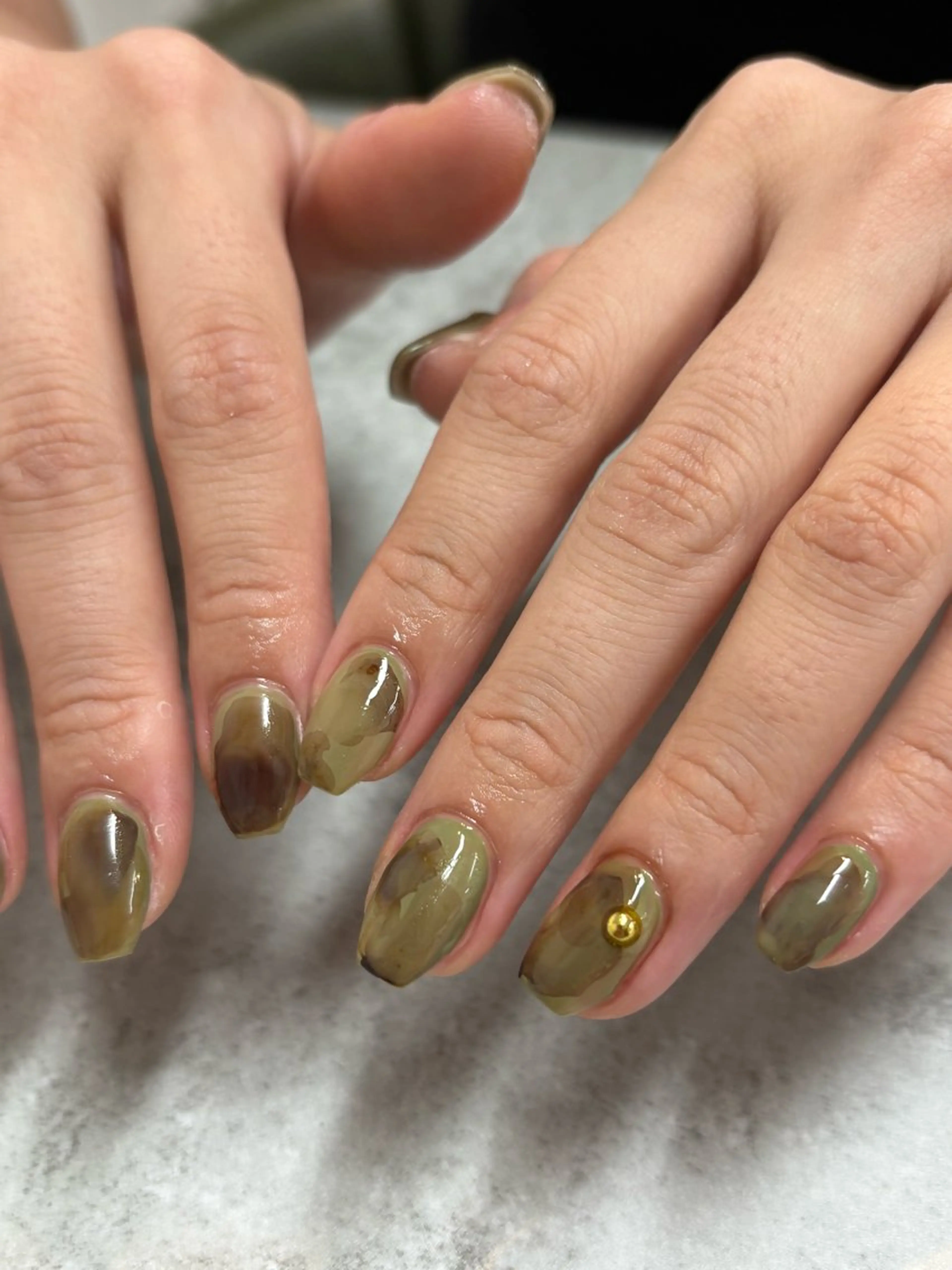 ネイル ニュアンスネイル GLADnail新宿 arisaのネイルデザイン