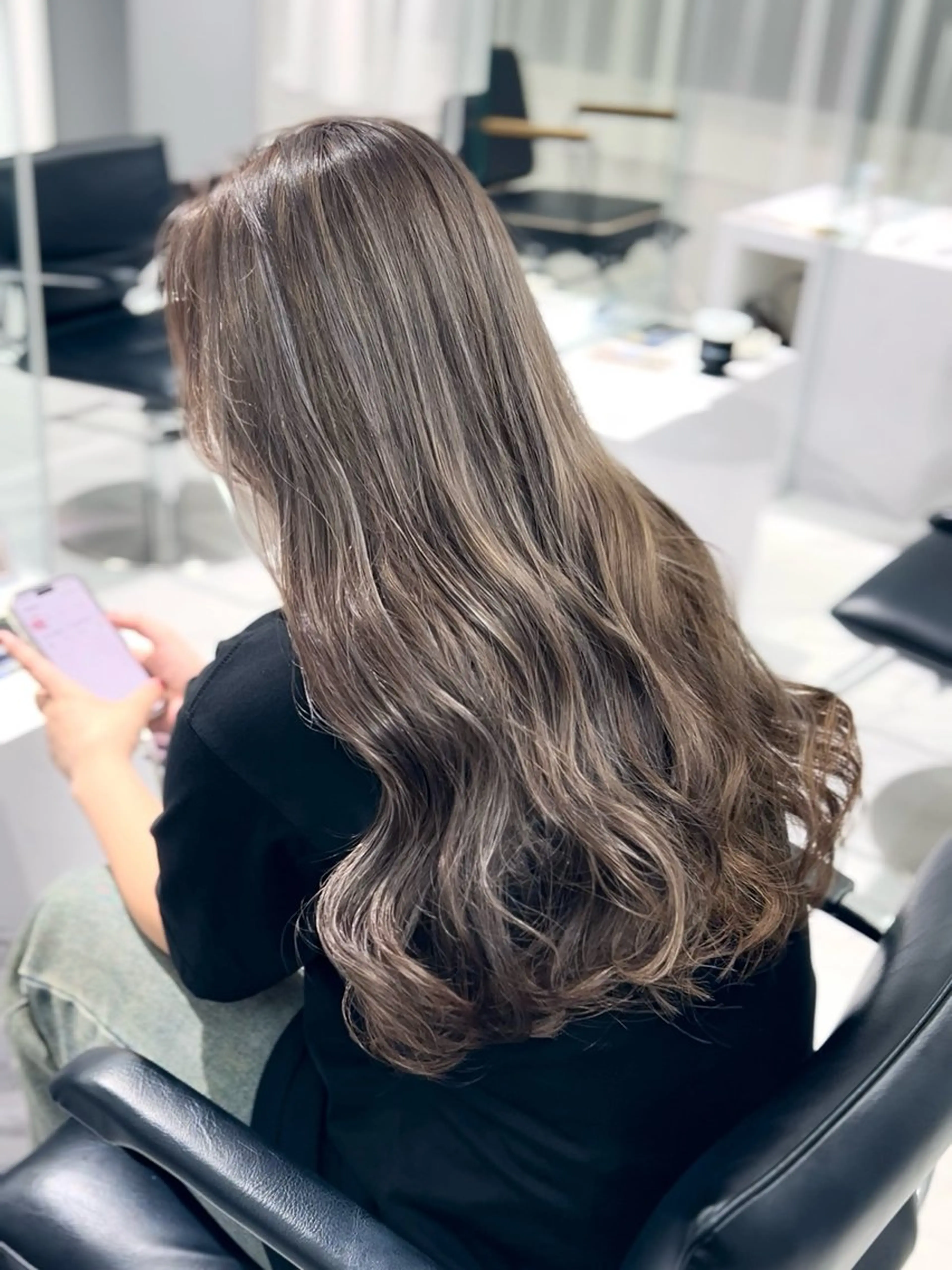 ロング カラー ハイライトカラー ハイライト shizuna/天神 /メンズ/ボブのヘアスタイル