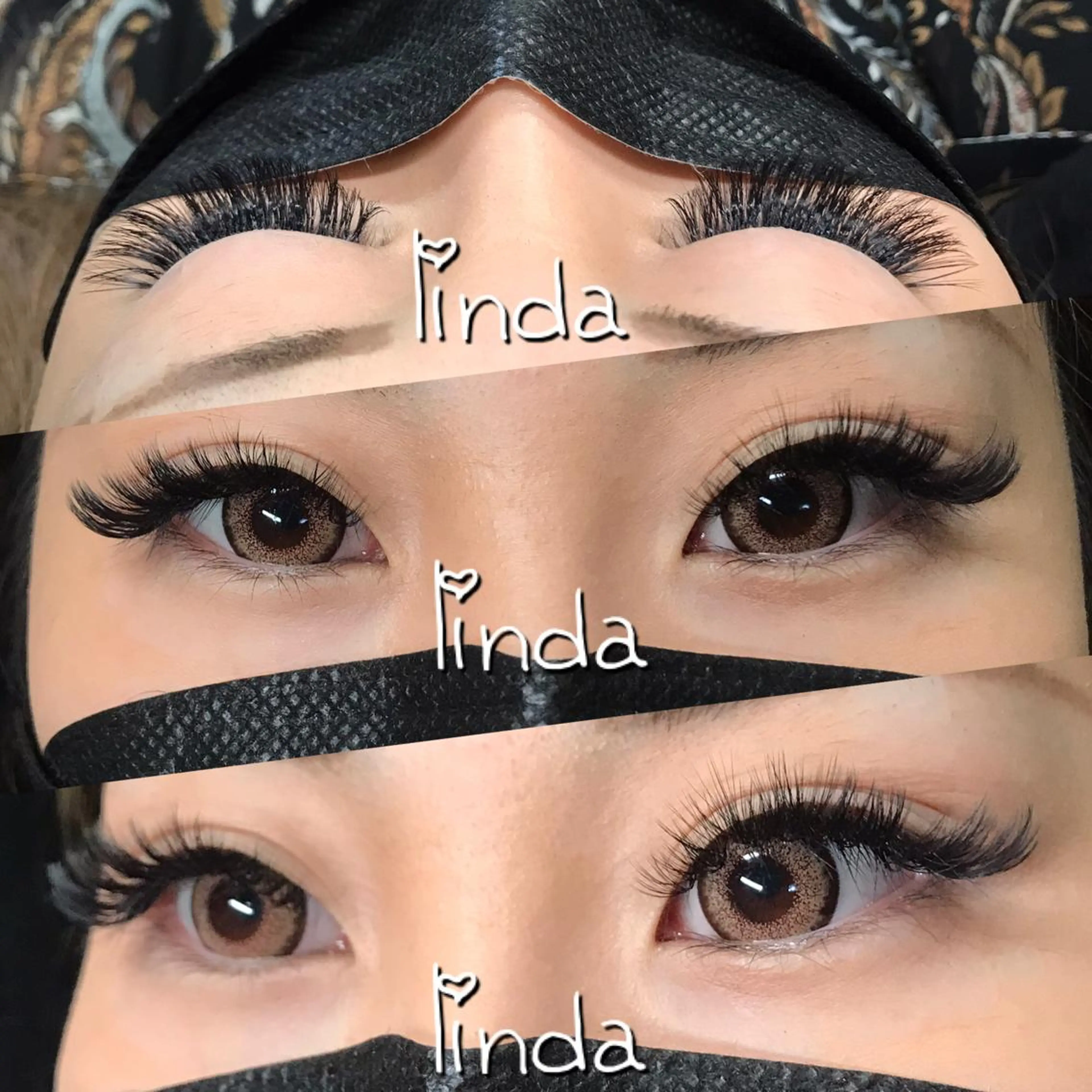 マツエク・マツパ 付け放題 ボリュームラッシュ linda lashesのマツエク・マツパデザイン