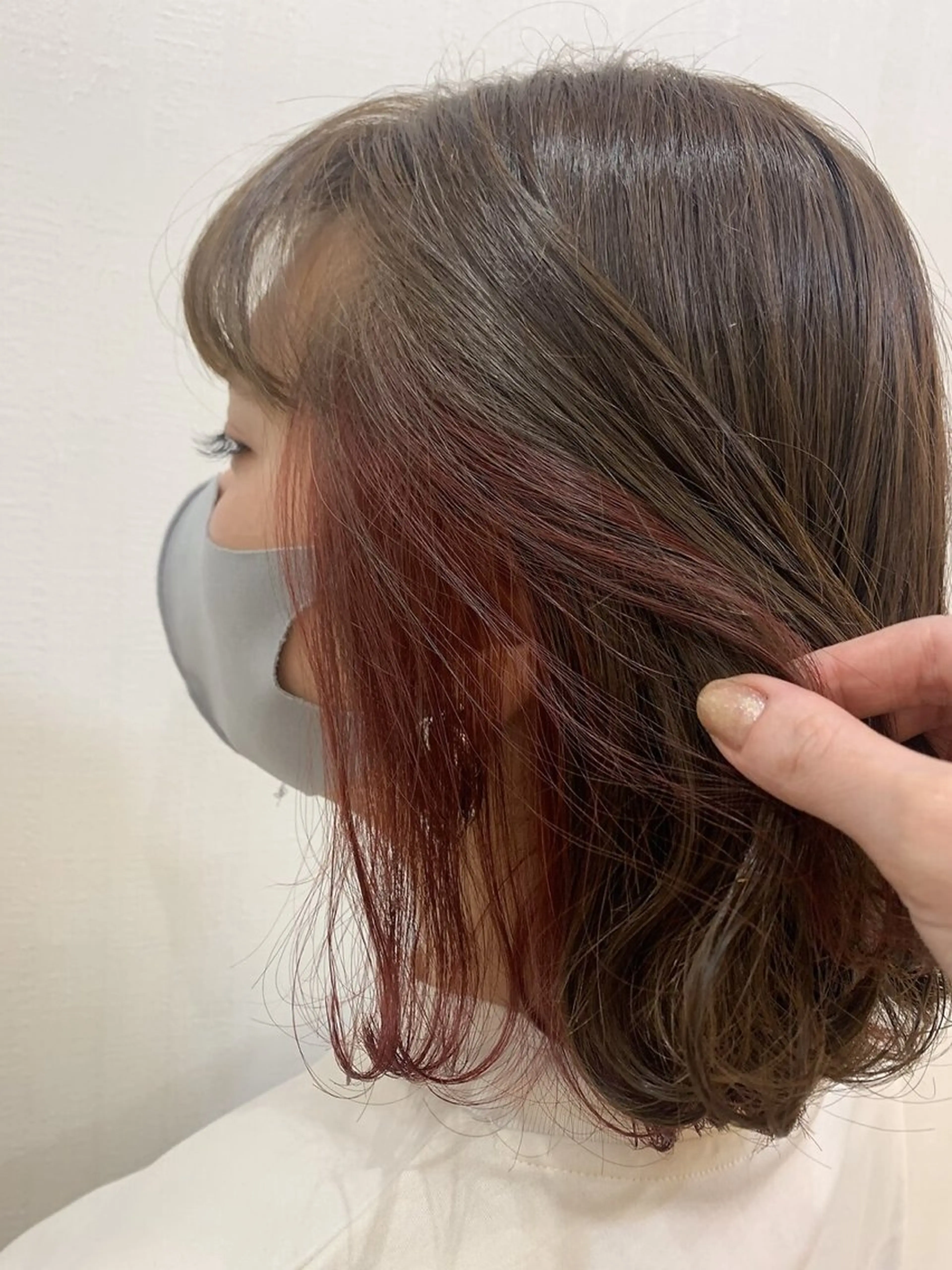 ミディアム カラー Ailes hair /菊地穂果のヘアスタイル