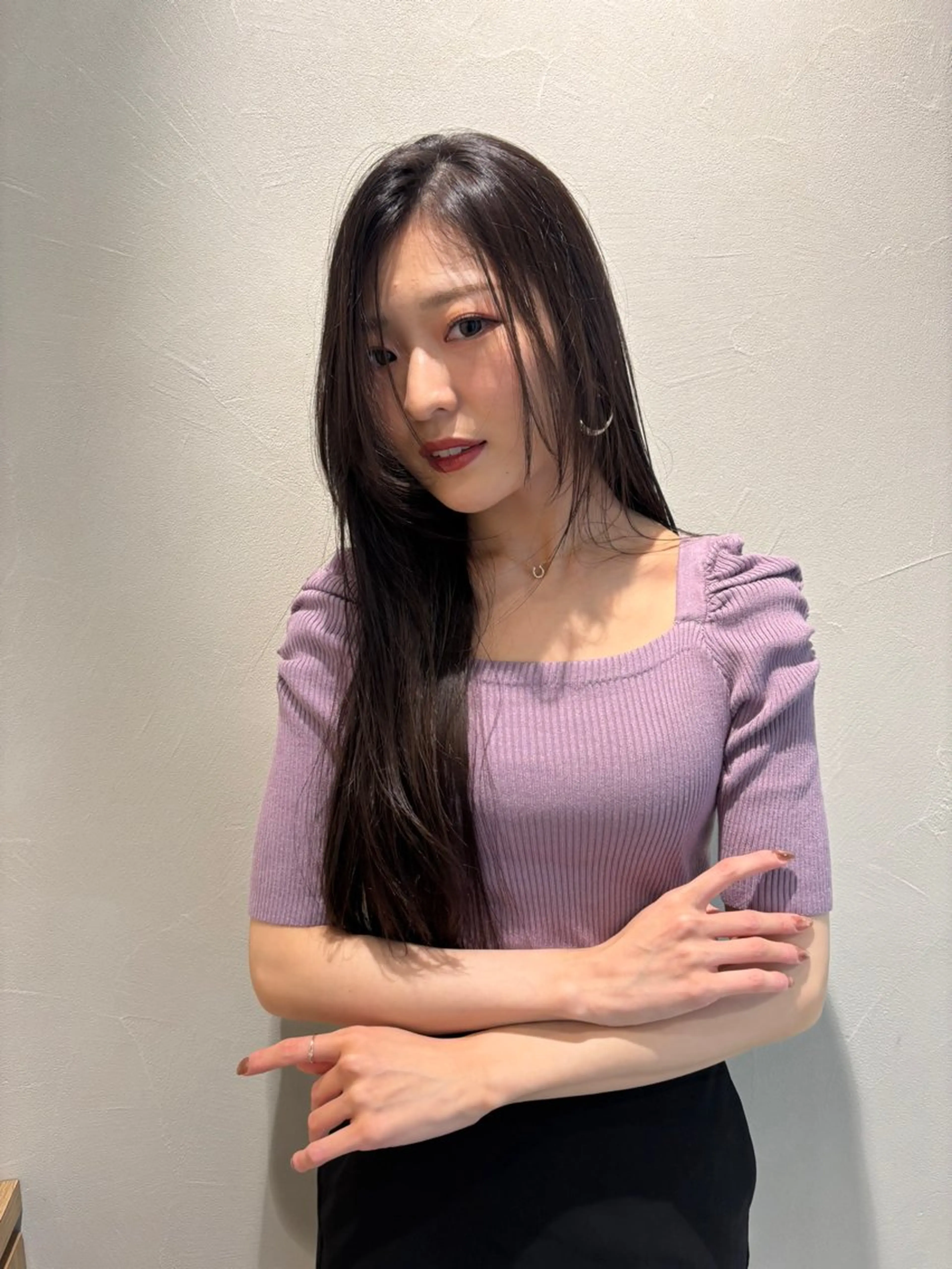 ロング 大野 真央のヘアスタイル