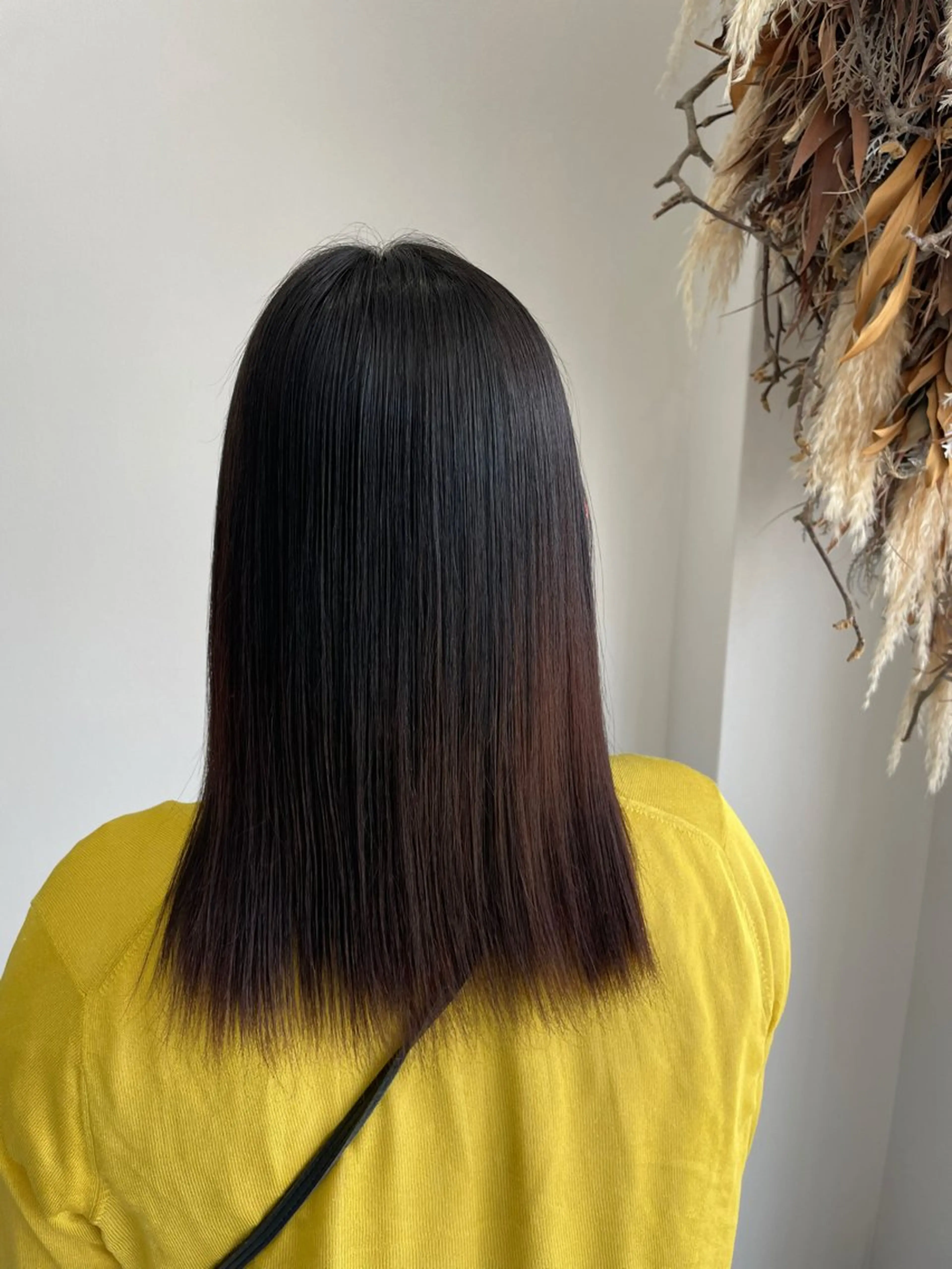 セミロング 縮毛矯正 🫧垢抜けヘア🫧 工藤真愛のヘアスタイル
