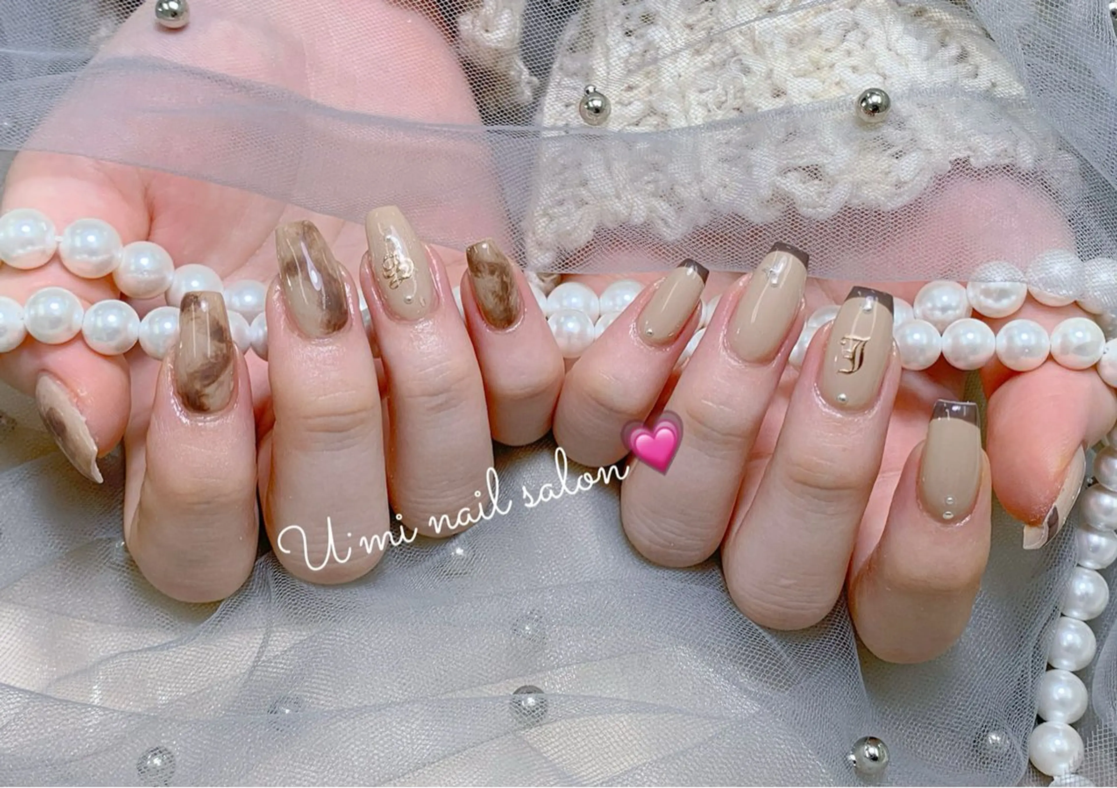 ネイル 持ち込み ハンドネイル Ｕ·Mi nail salon所属・u・mi  上野御徒町パラジェルのネイルデザイン