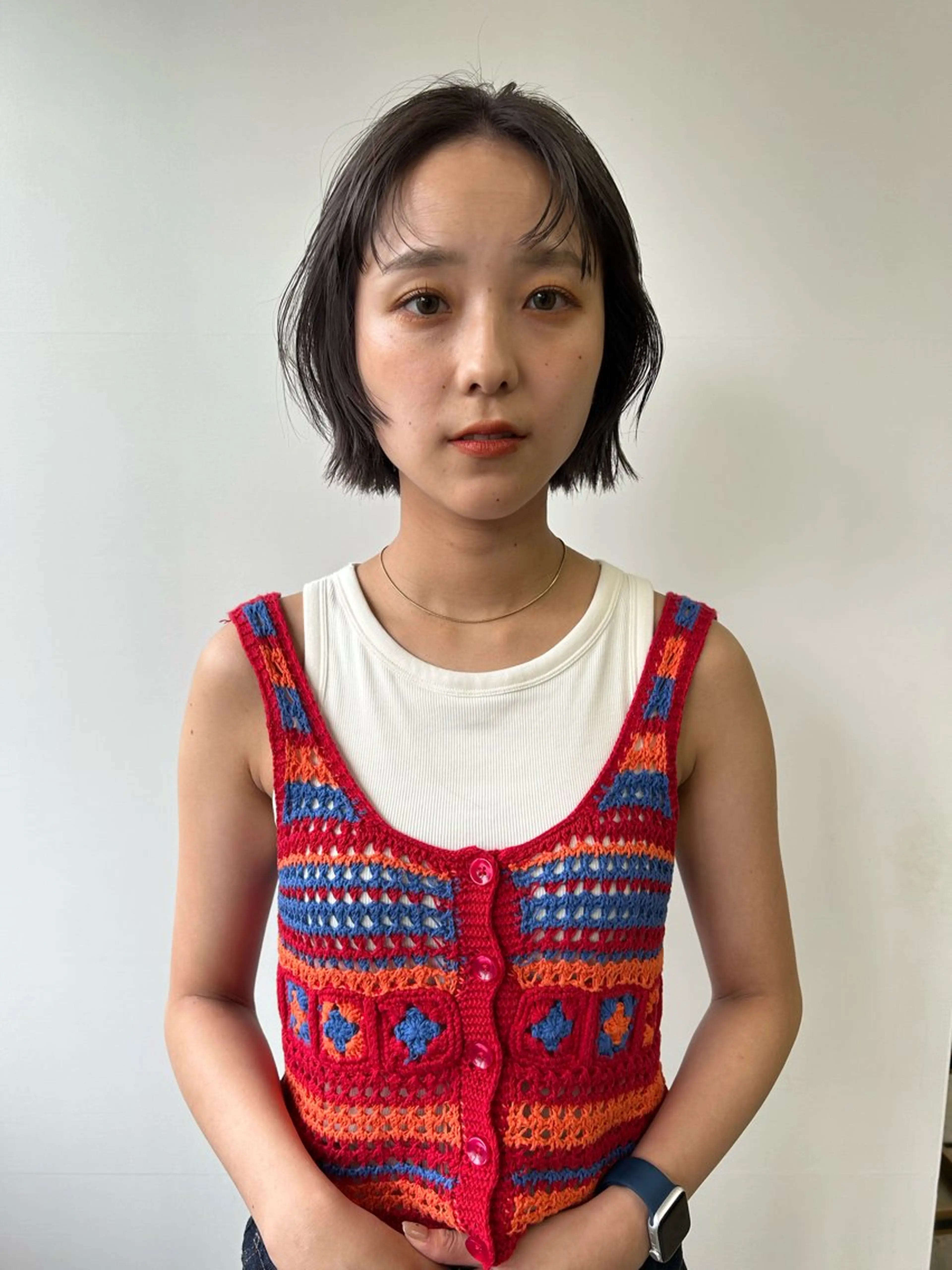 ショート カラー 原 瑞希のヘアスタイル