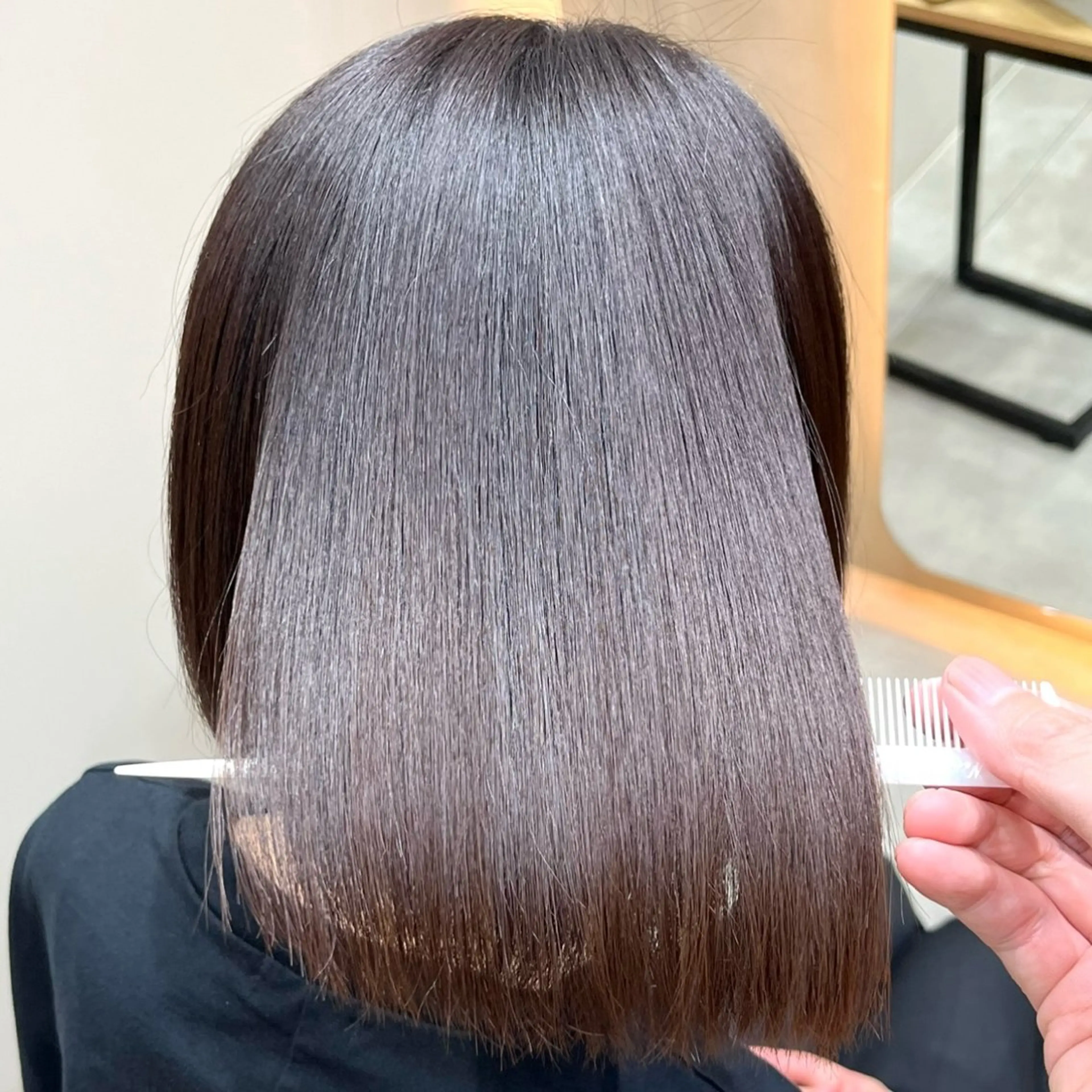 ミディアム Soleriaソレリア所属・傷みが少ないカラー/ 美髪矯正/山口玲緒奈のヘアスタイル