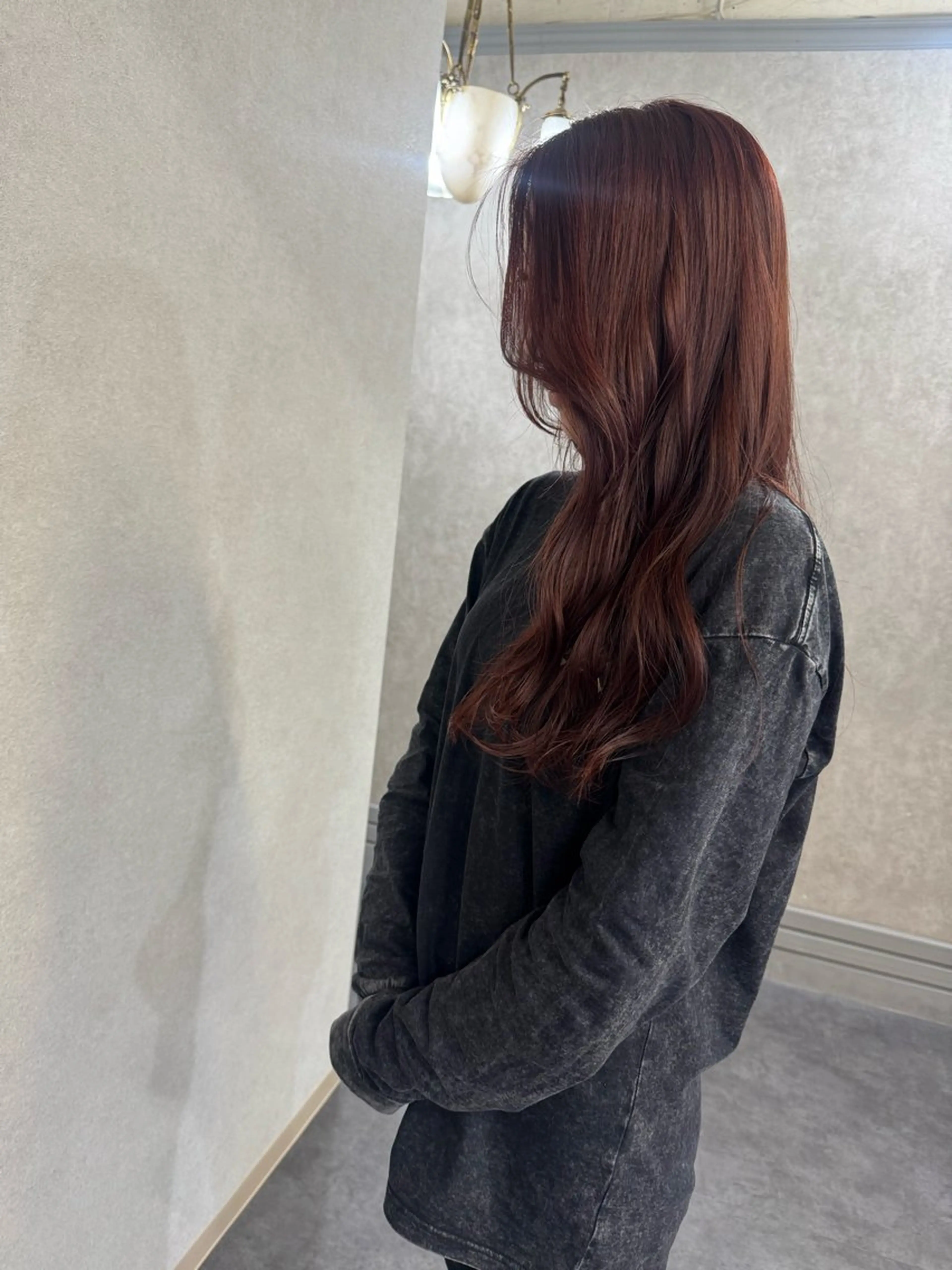 ロング カラー ヘアカラー トリートメント 平川 沙季のヘアスタイル