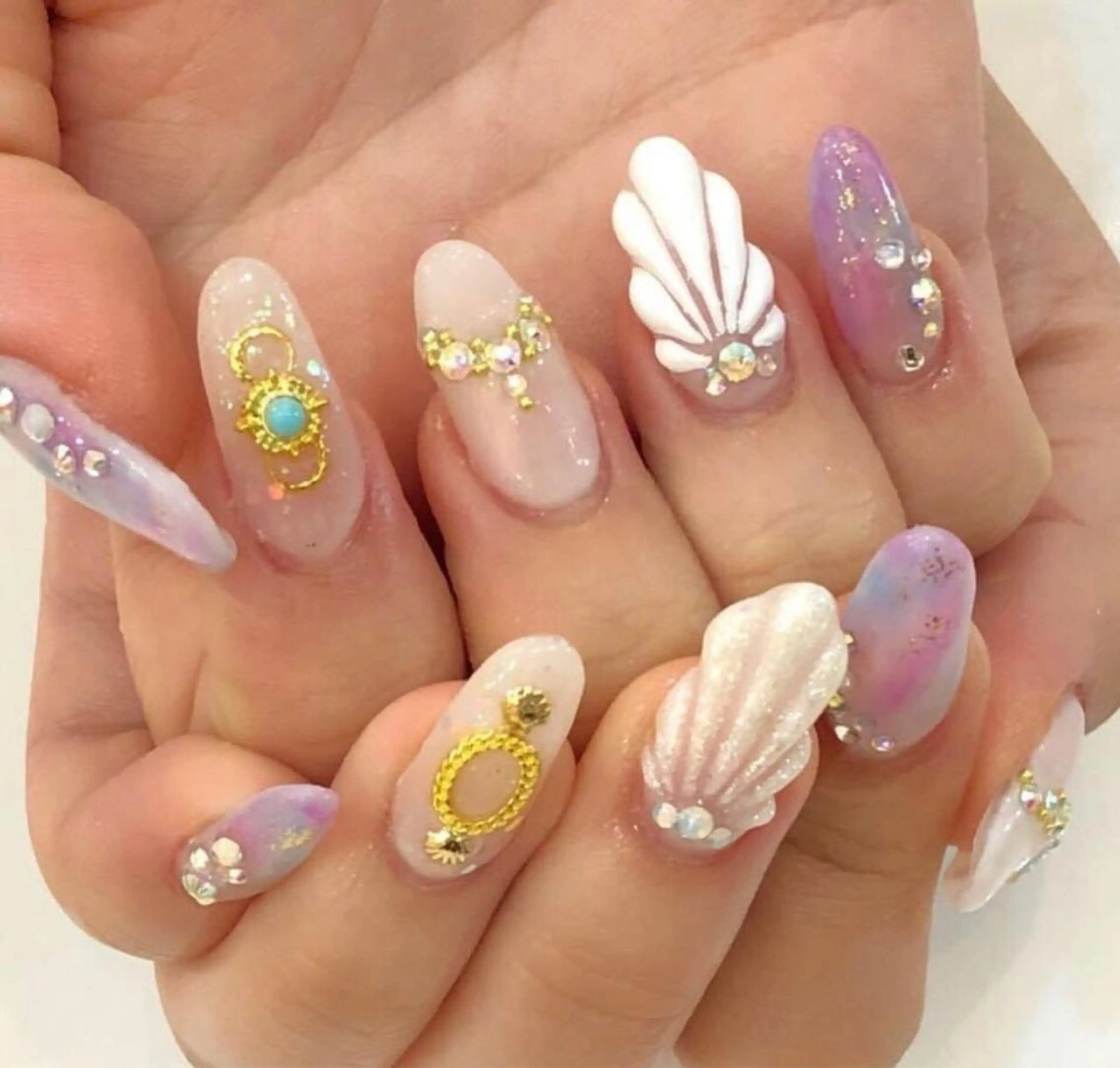 ミディアム カラー メンズ キッズ ネイル NAILSGOGO shibuyaのネイルデザイン