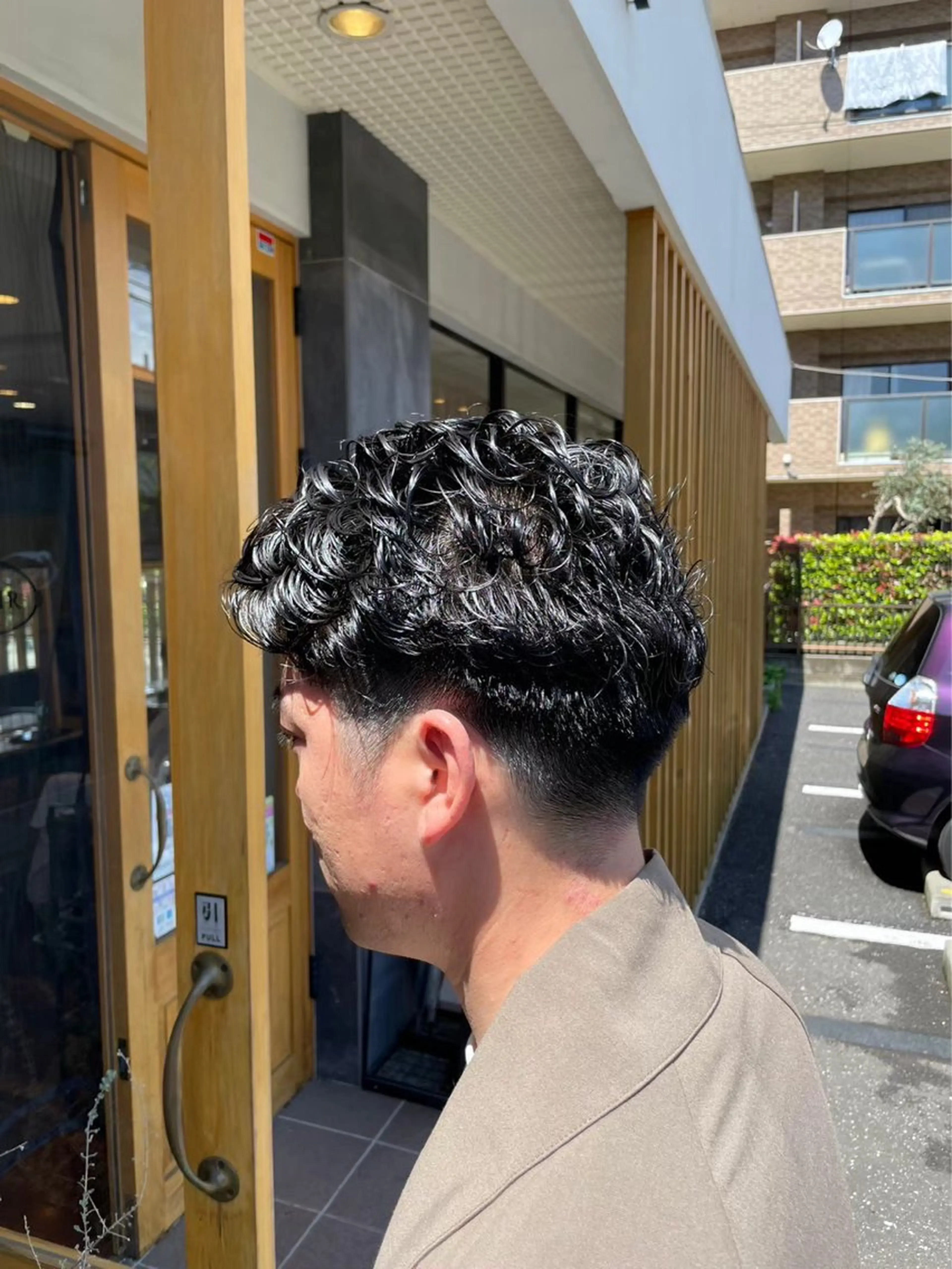 カット+デザインパーマの写真