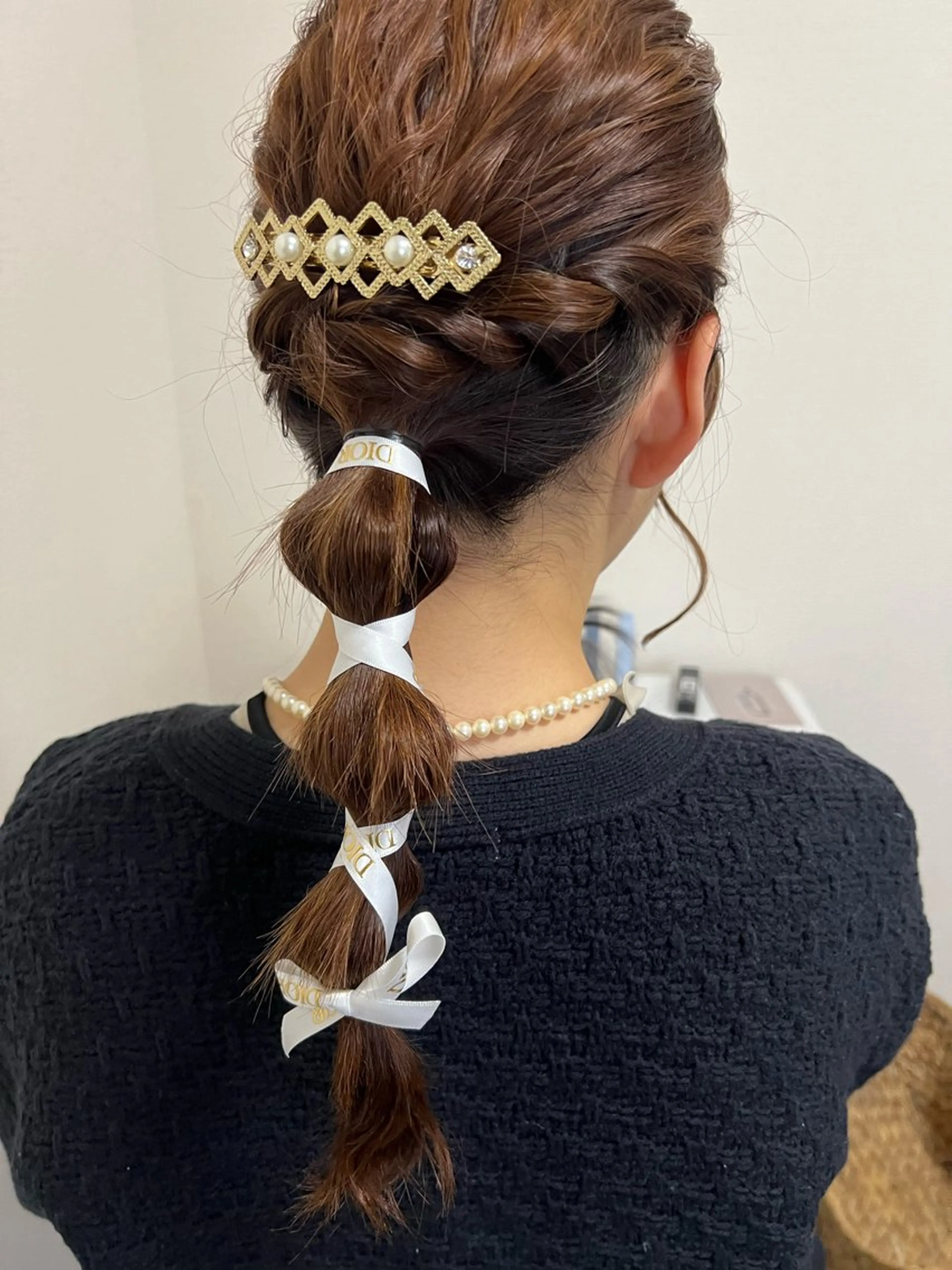 アレンジヘアセット🩶の写真